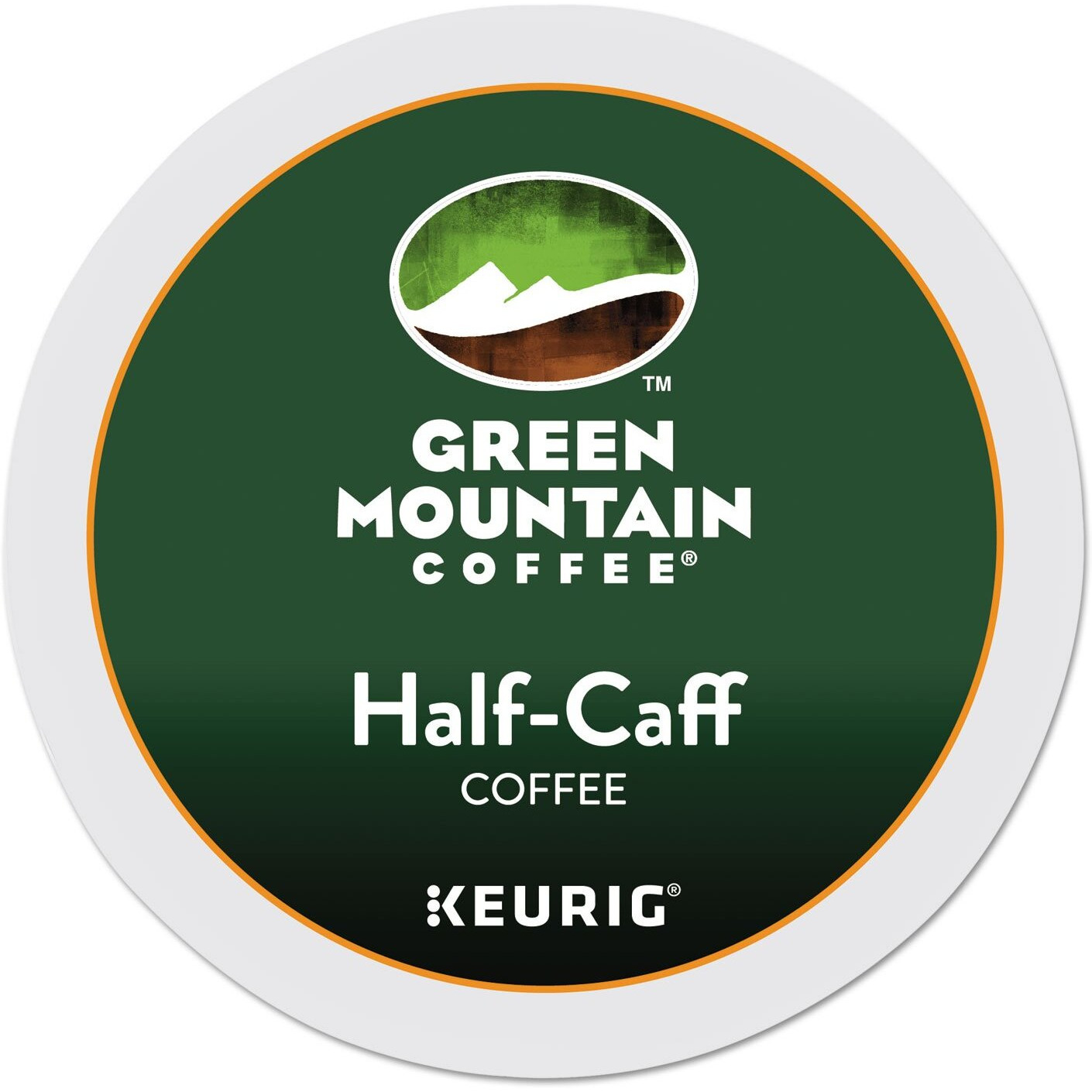 Green Mountain Coffee Roasters Half Caff, Single-Serve Keurig K-Cup Pods, Medium Roast Coffee, 24 Count