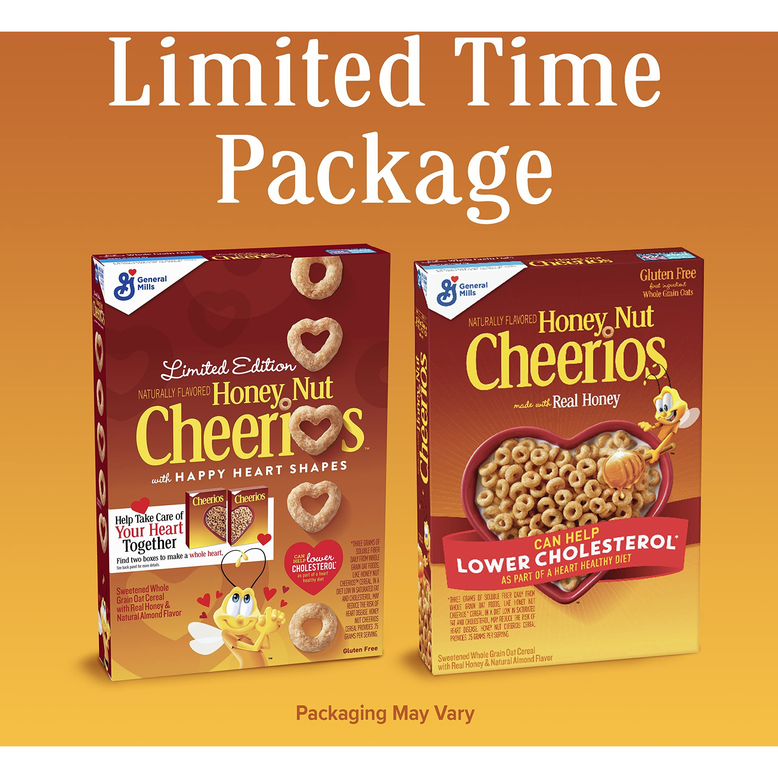 Cheerios Honey Nut, Breakfast Cereal With Oats, Gluten Free, 18.8 Oz (Pack Of 14)