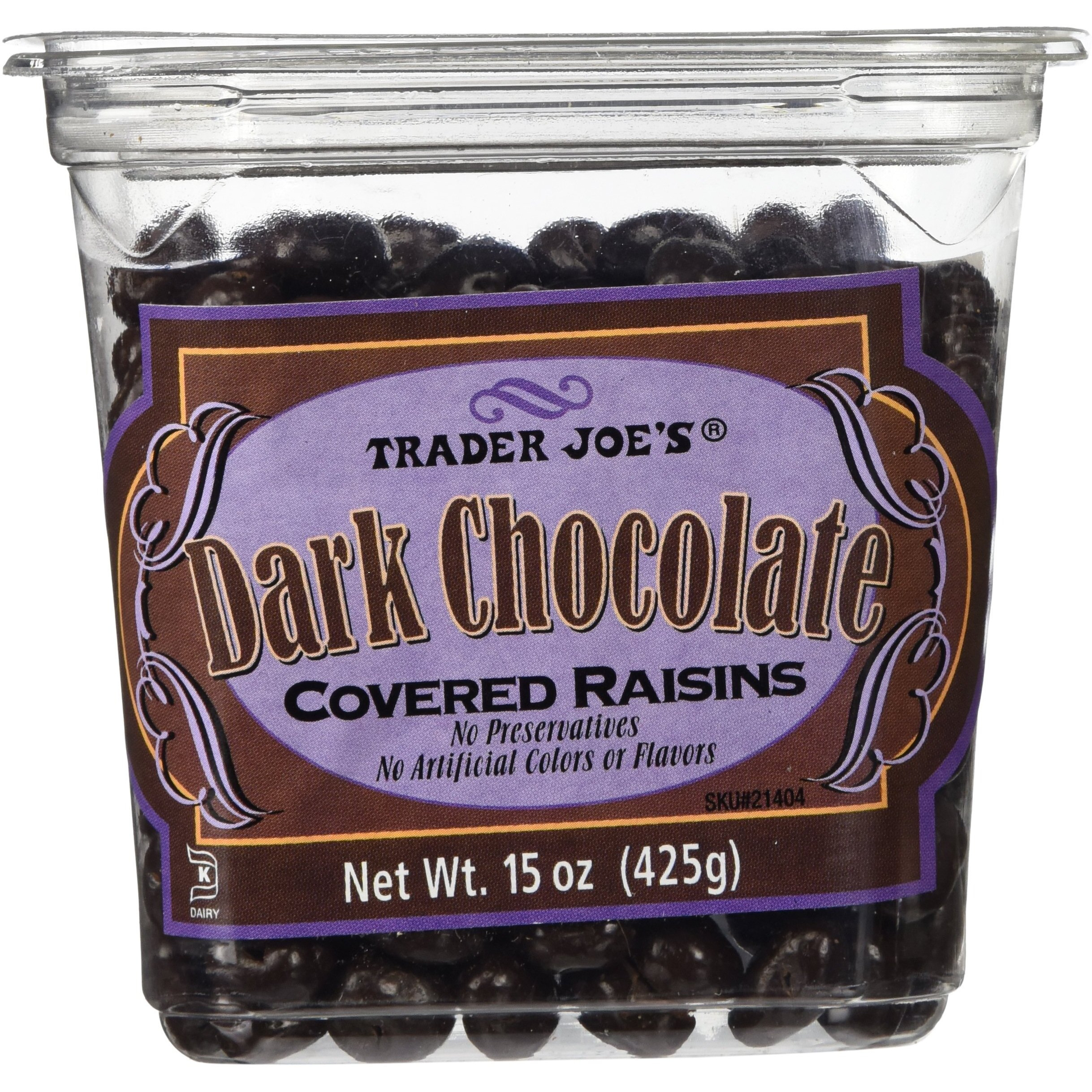 Trader Joes Dark Chocolate Covered Raisins
