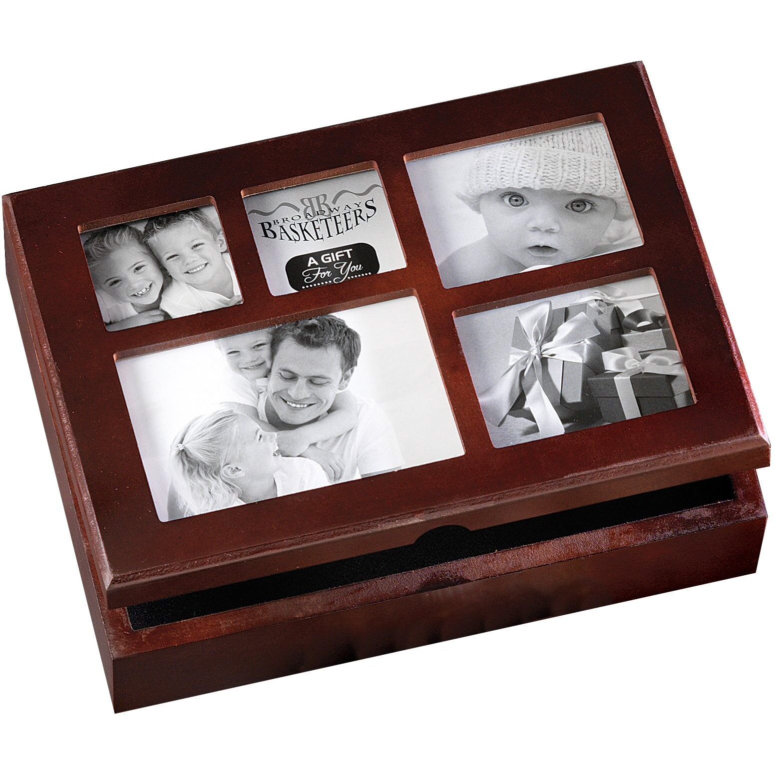 Photo Gift Box With Lid, Gourmet Food - Teas, Cocoas, Cookies, Snacks & Sweets Care Package For Women, Men, Families, Memory Box For Thinking Of You, Get Well, Anniversary, Thank You