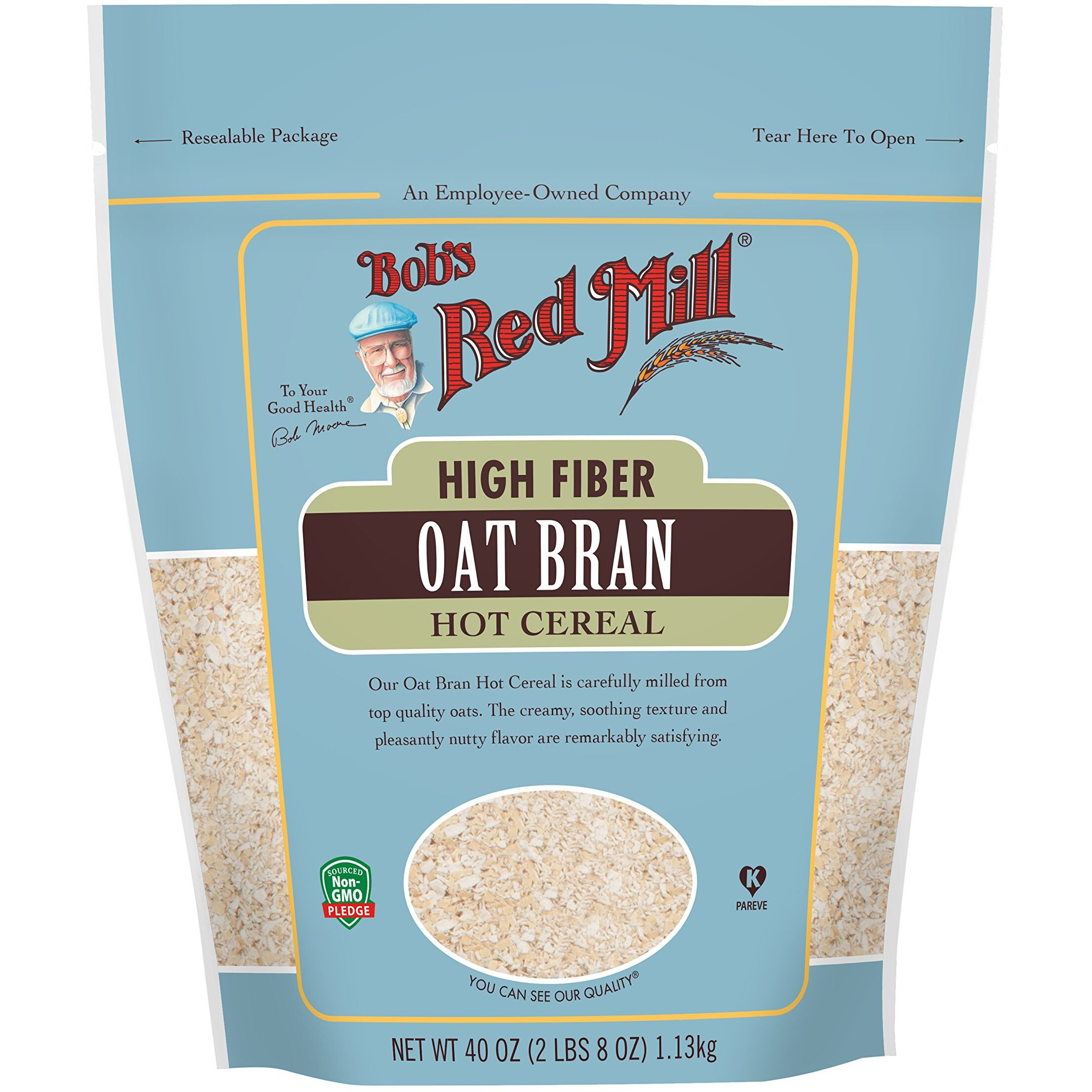 Bob's Red Mill Oat Bran Hot Cereal 4-40 Oz Bags