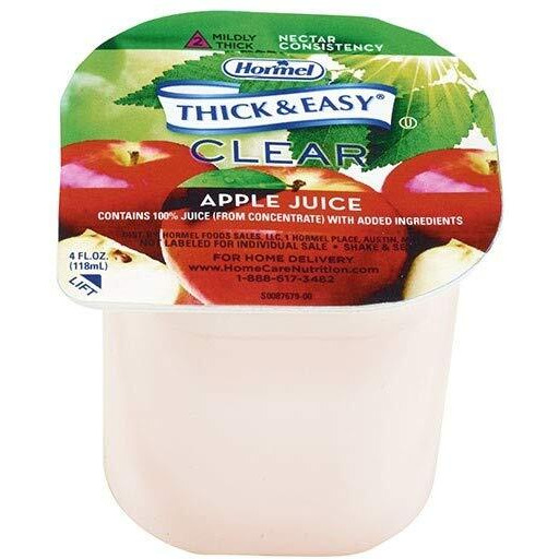 Thick & Easy Clear Thickened Apple Juice, Nectar Consistency, 4 Ounce