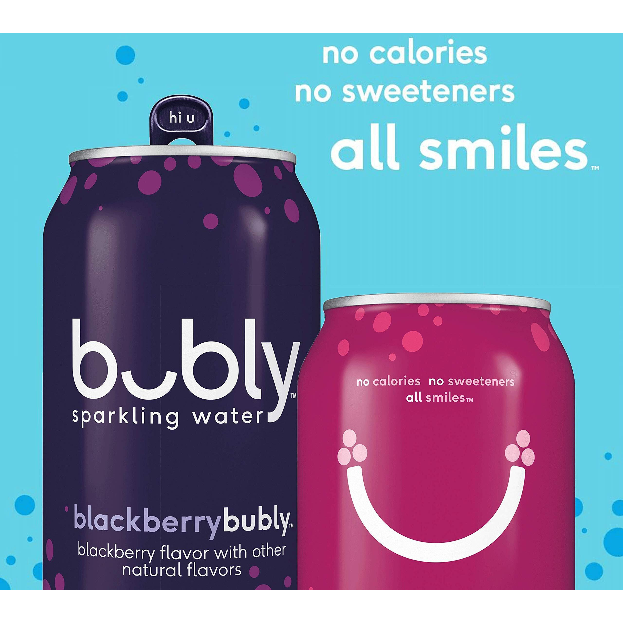 Bubly Sparkling Water, Cherry, 12 Fl Oz. Cans (18 Pack)
