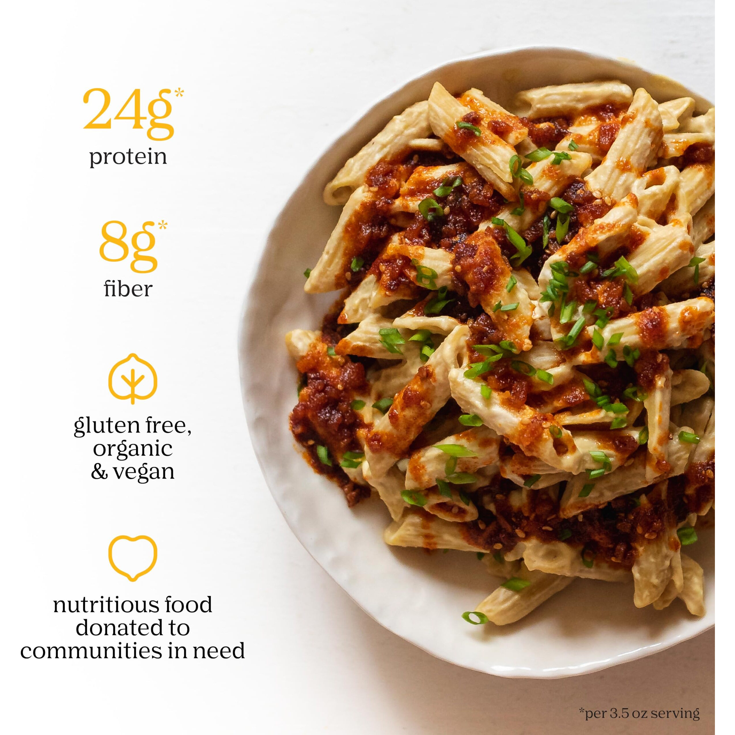 Chickapea Organic Chickpea Pasta - Penne - 8 Oz (Pack Of 6)