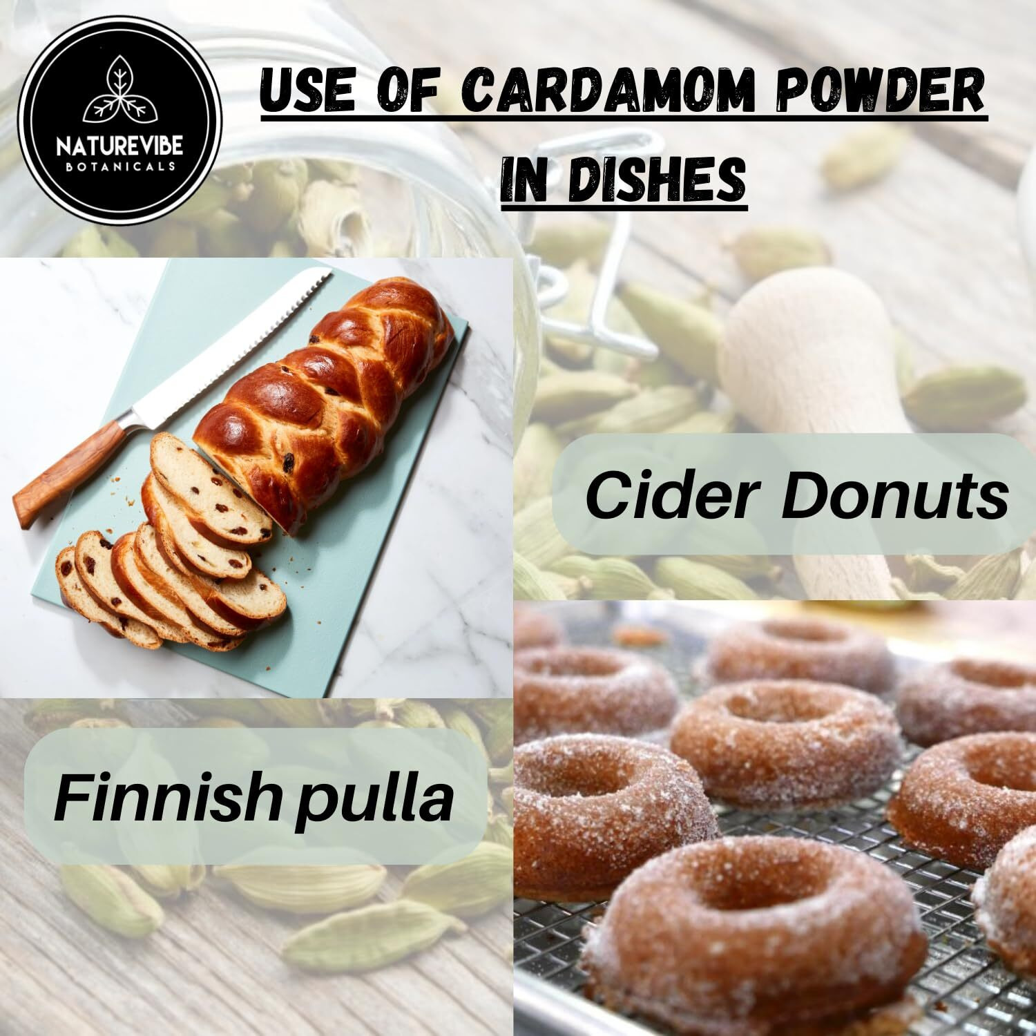 Naturevibe Botanicals Green Cardamom Ground (Elaichi Powder), 3.5 Ounces | Non-Gmo And Gluten Free | Helps Digestion | Indian Spice