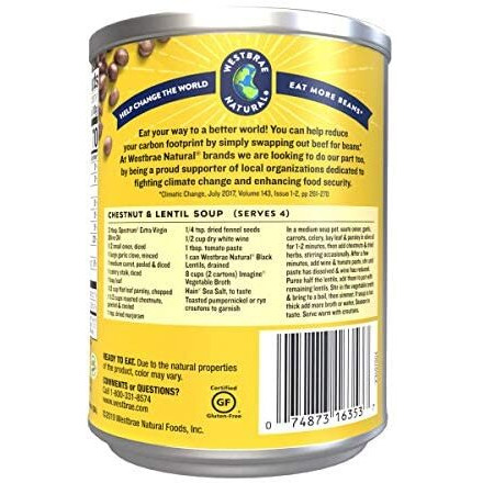 Westbrae Natural Organic Black Lentils, No Salt Added, Usda Certified Organic, Gluten Free & Non-Gmo, 15 Ounce (Pack Of 12)