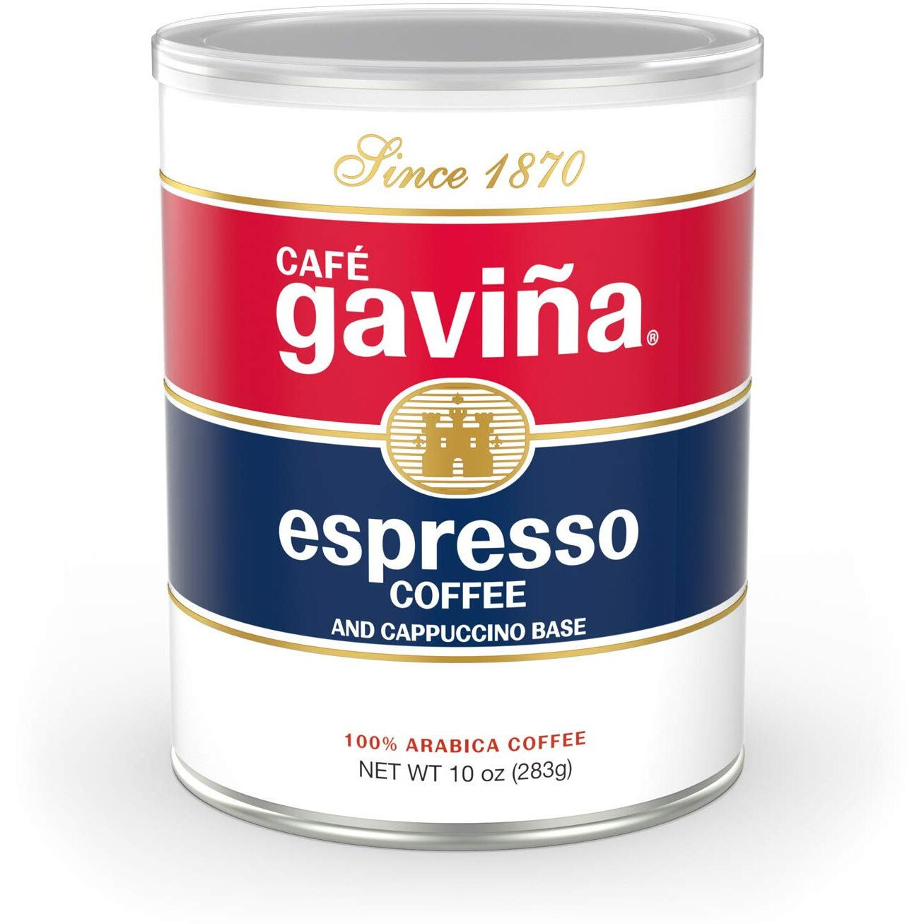 Caf   Gavia Espresso Roast Regular Ground Coffee, 100% Arabica, 10 Oz Can