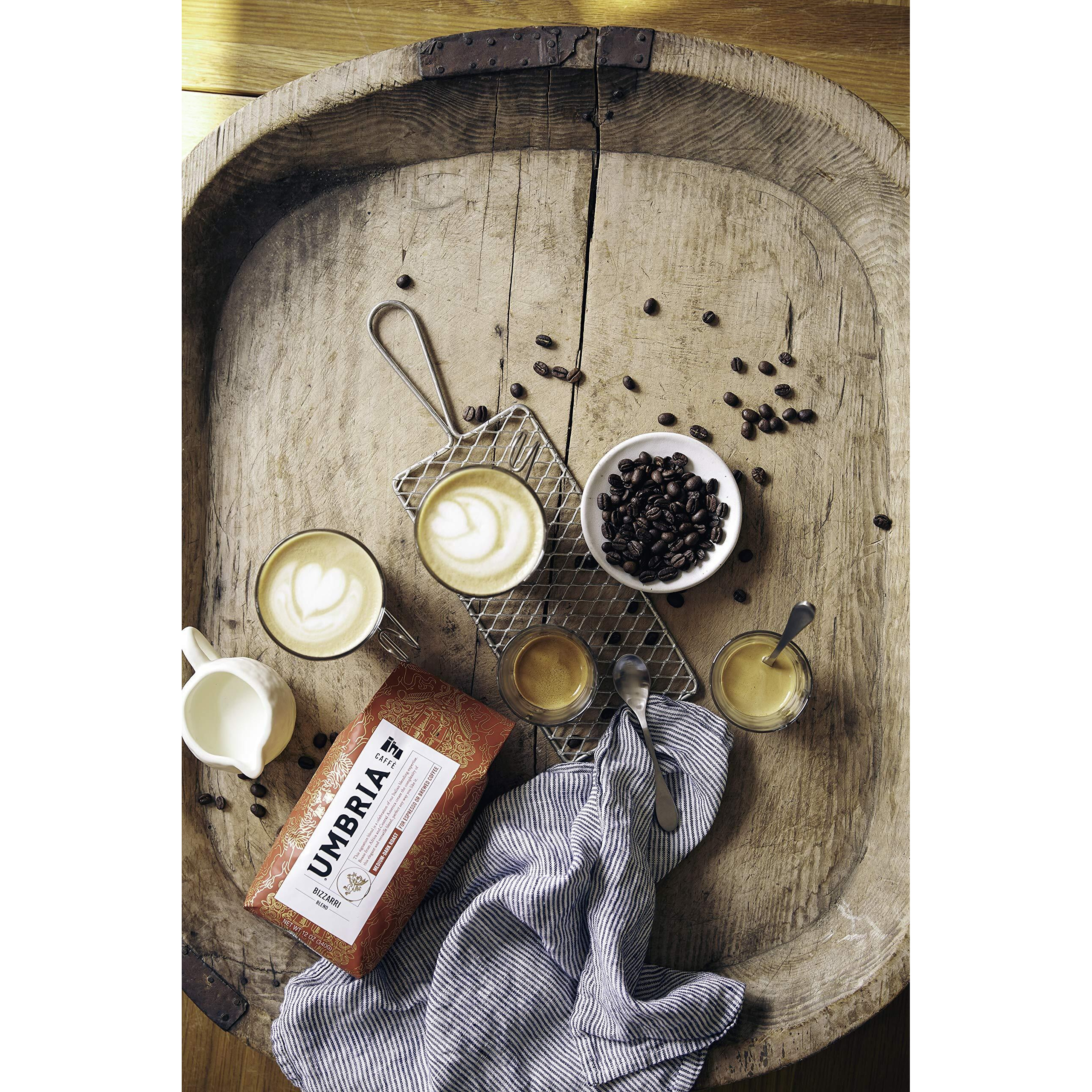 Caffe Umbria Fresh Seattle Whole Bean Roasted Coffee, Mezzanotte Decaf Blend, 12 Oz. Bag