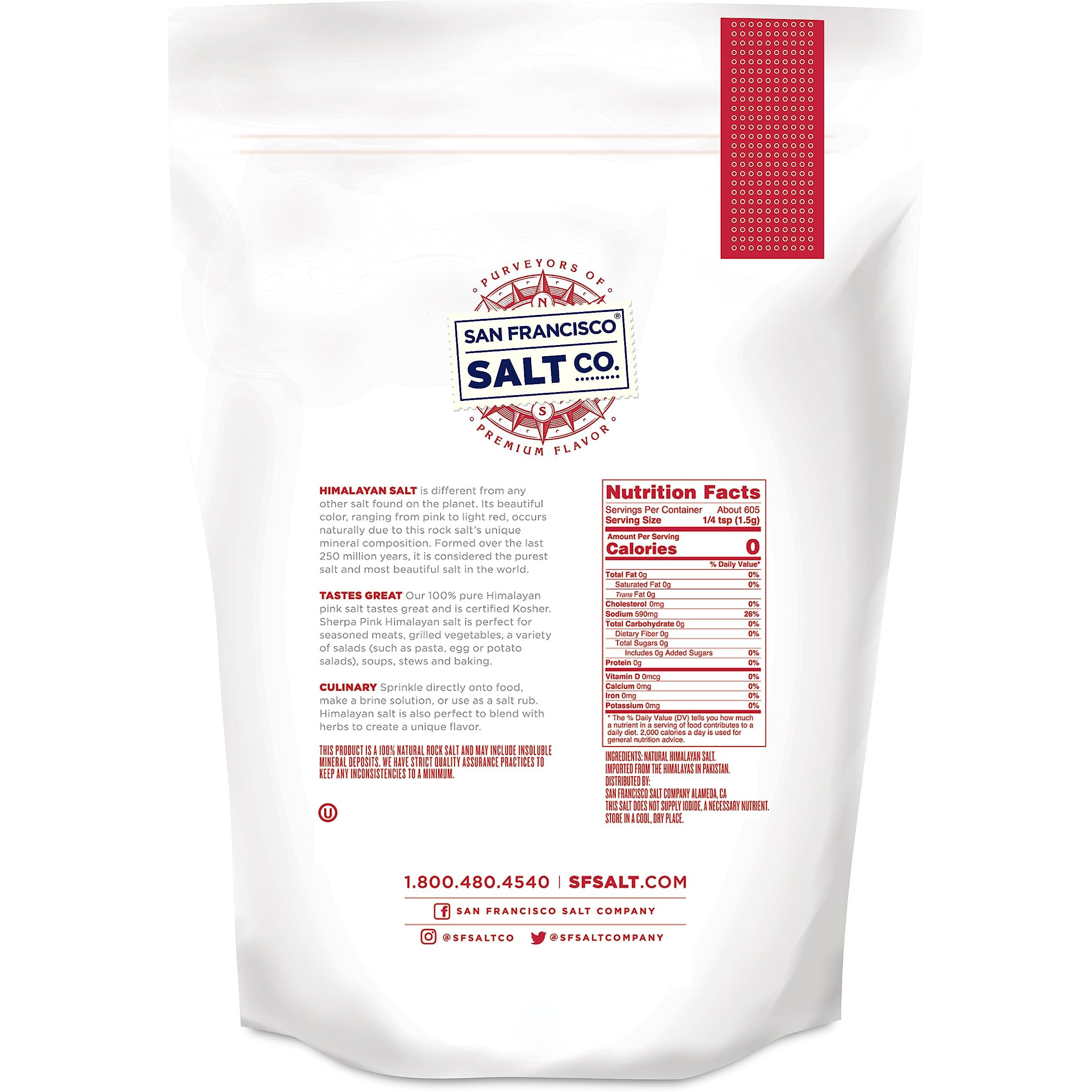 Sherpa Pink Himalayan Salt - 2 Lbs. Fine Grain