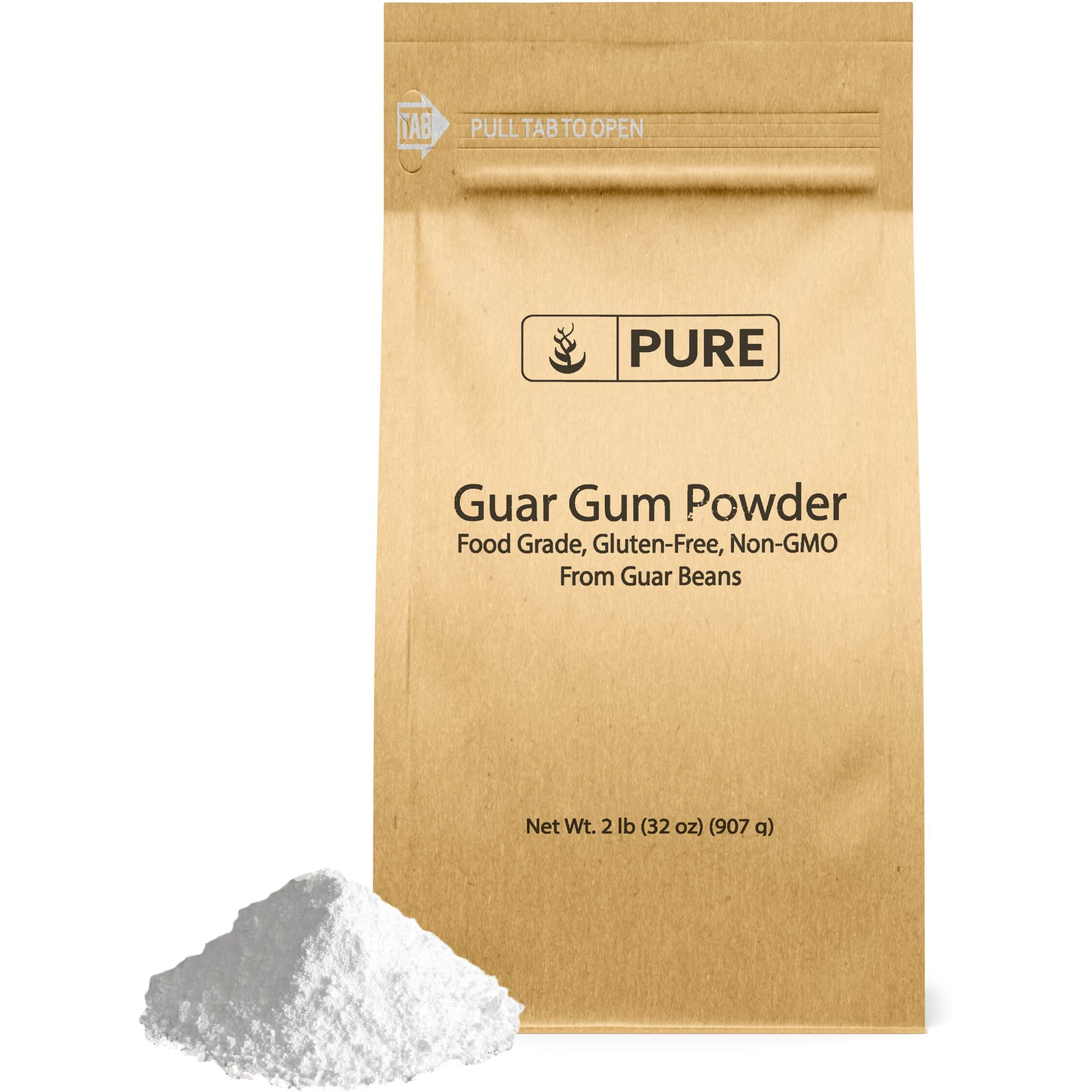 Pure Original Ingredients Guar Gum (2Lb) From Guar Beans, Food Grade, Gluten Free