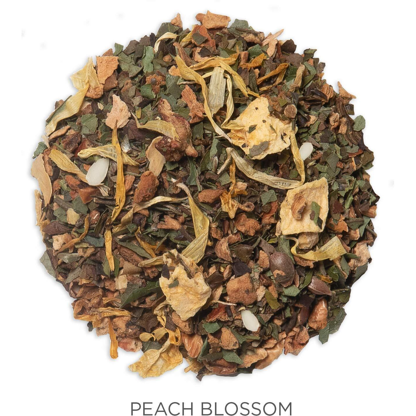 Tea Forte Peach Blossom Organic White Tea, Makes 35-50 Cups, 3.53 Ounce Loose Leaf Tea Canister