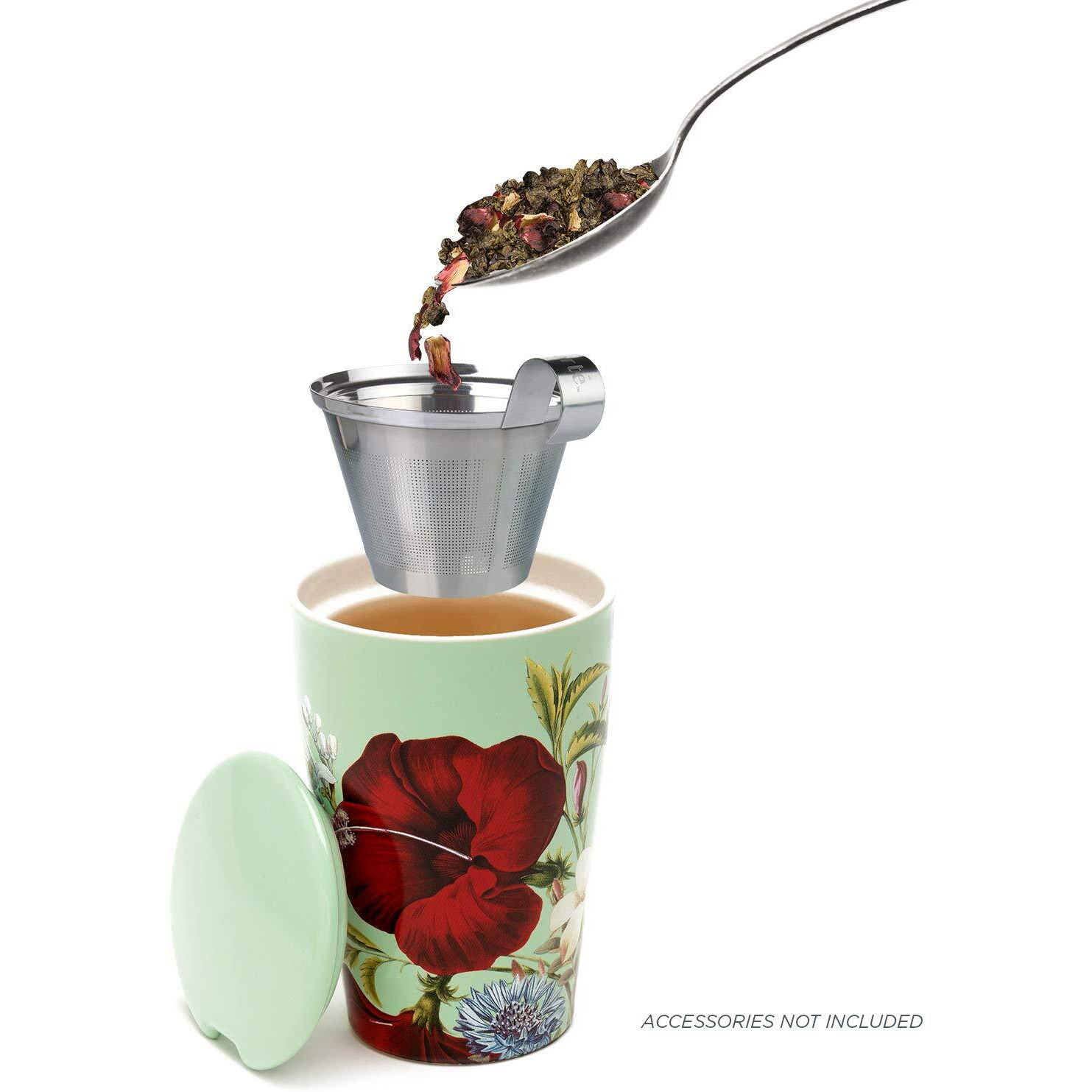 Tea Forte Peach Blossom Organic White Tea, Makes 35-50 Cups, 3.53 Ounce Loose Leaf Tea Canister