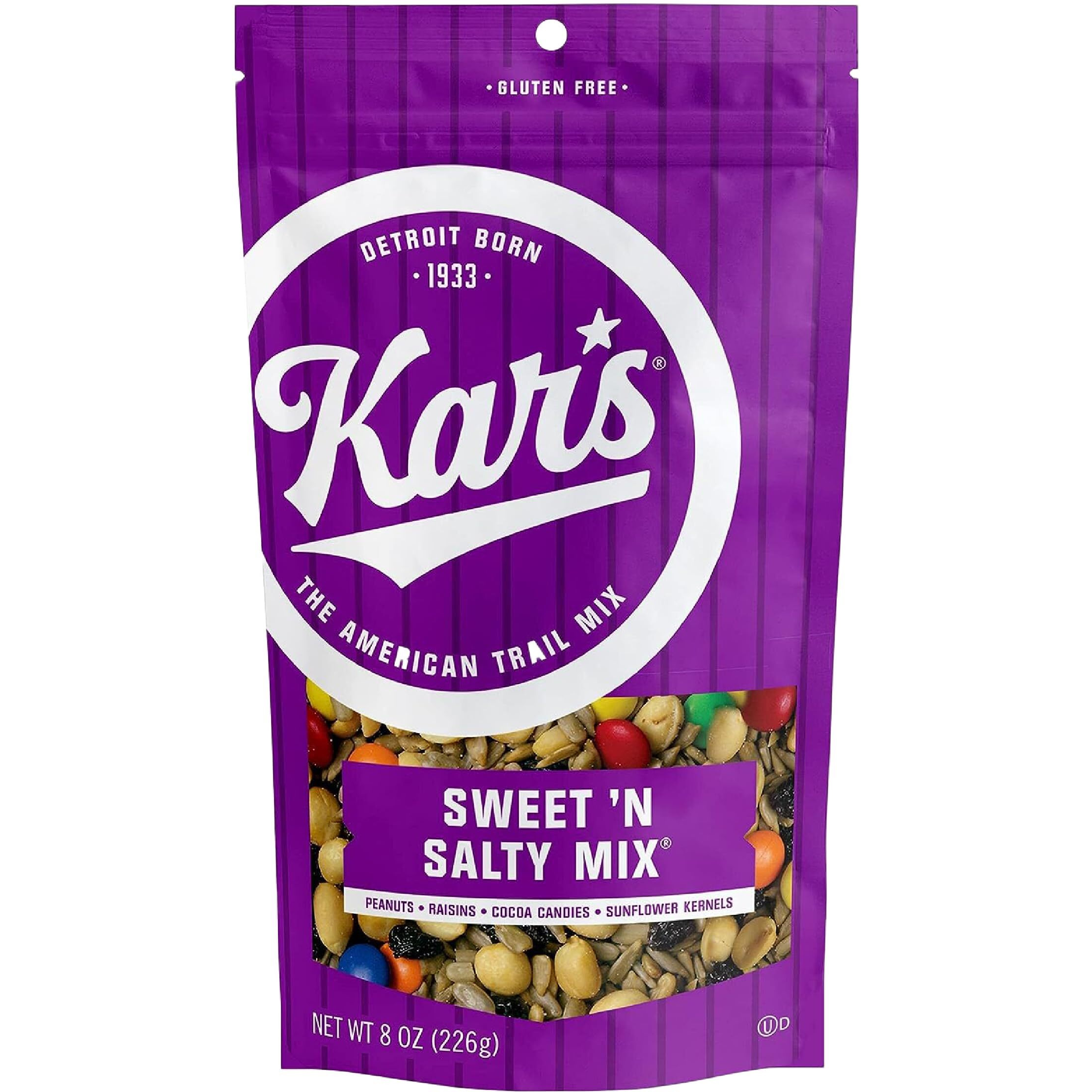 Kars Nuts Sweet N Salty Trail Mix - 8 Oz Resealable Bag, Pack Of 6 - Snacks For Adults And Kids