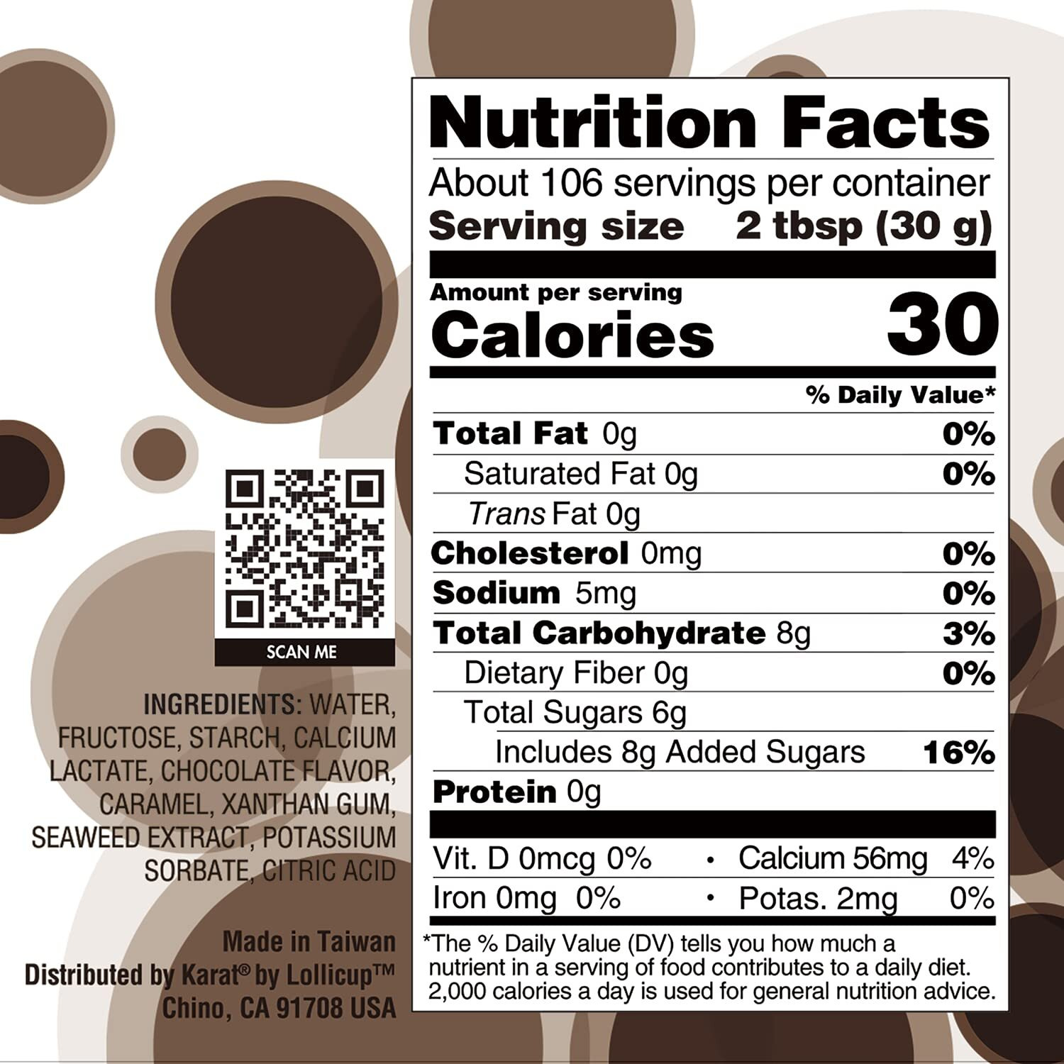 Tea Zone B2071 Chocolate Popping Pearls (7 Lbs) For Beverages, Sweets, Ice Cream