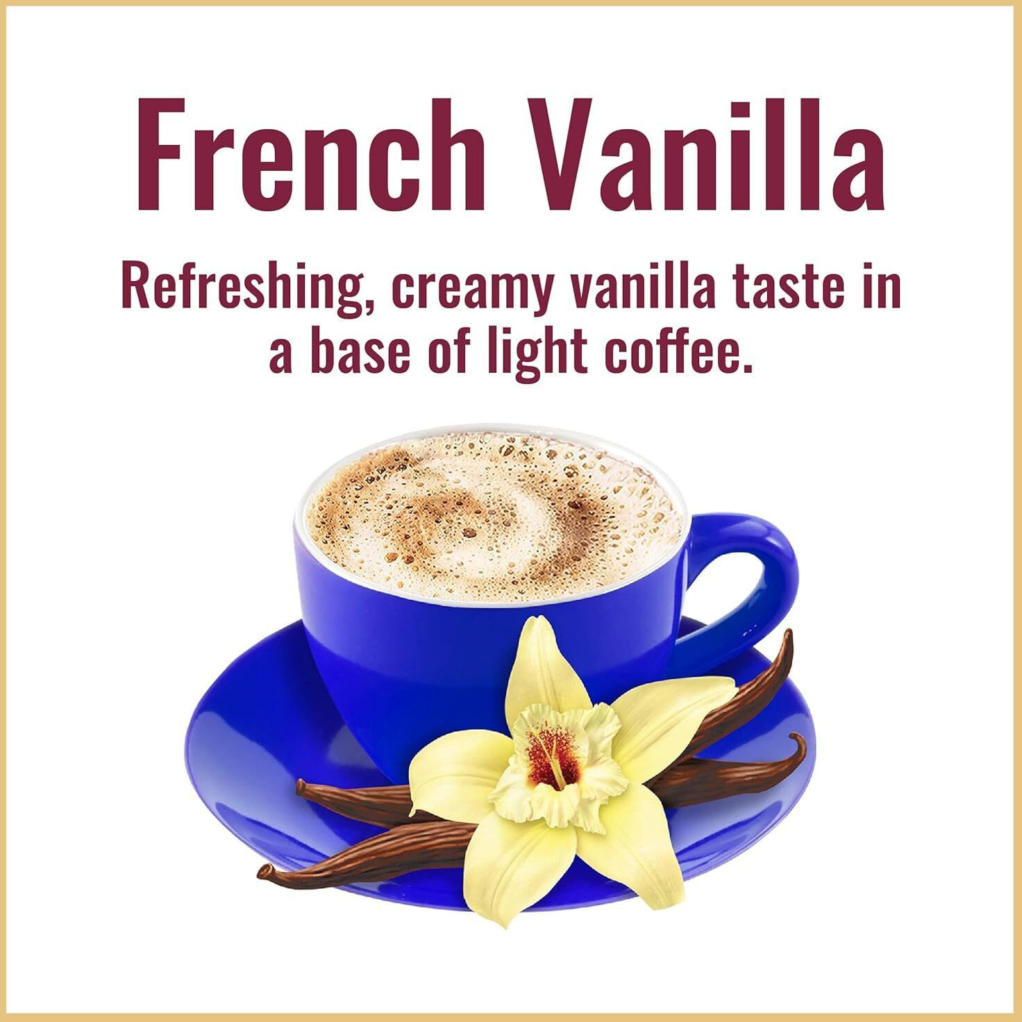 Hills Bros. Instant Cappuccino Mix, French Vanilla - Easy To Use, Enjoy Coffeehouse Flavor From Home - Decadent Cappuccino With A Hint Of Sweetness And Vanilla In Light Coffee, 52 Ounce Pouch