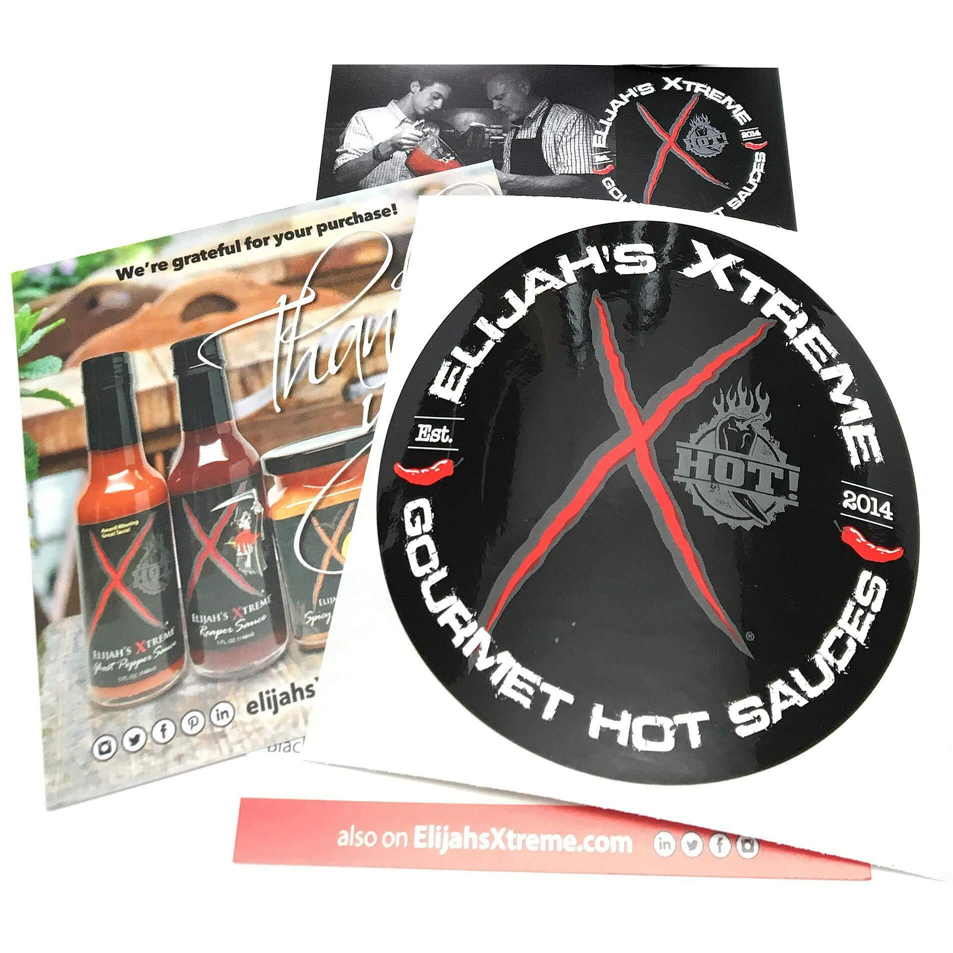 Elijah's Xtreme Carolina Reaper Hot Pepper Sauce With Sweet Black Cherries, Cranberries And Kentucky Bourbon (5 Oz) (2-Pack) (Xtreme Carolina Reaper Hot Pepper Sauce)