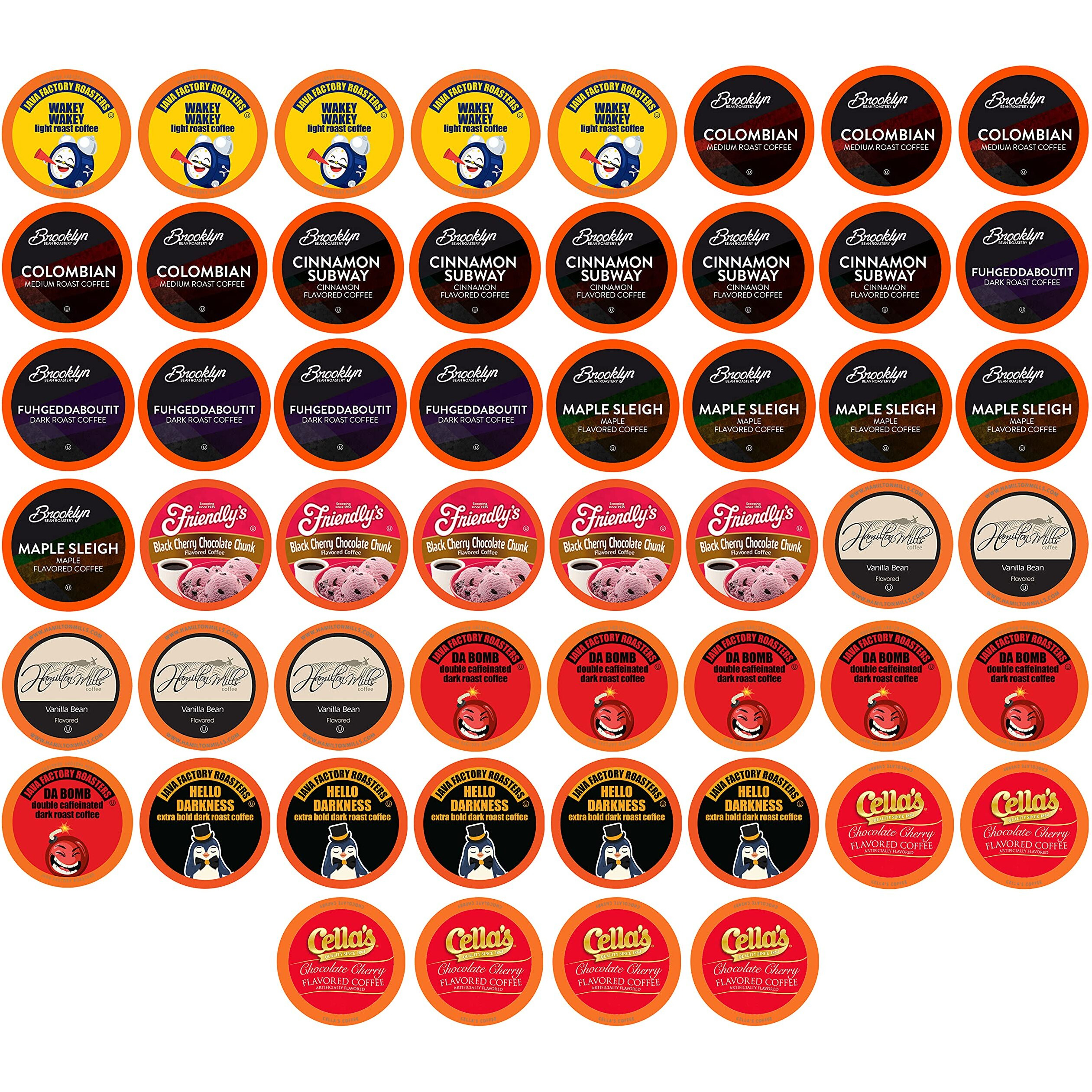 Two Rivers Coffee Lovers Coffee Pods Sampler Compatible With K Cup Brewers Including 2.0, Single Serve Variety Pack, 52 Count