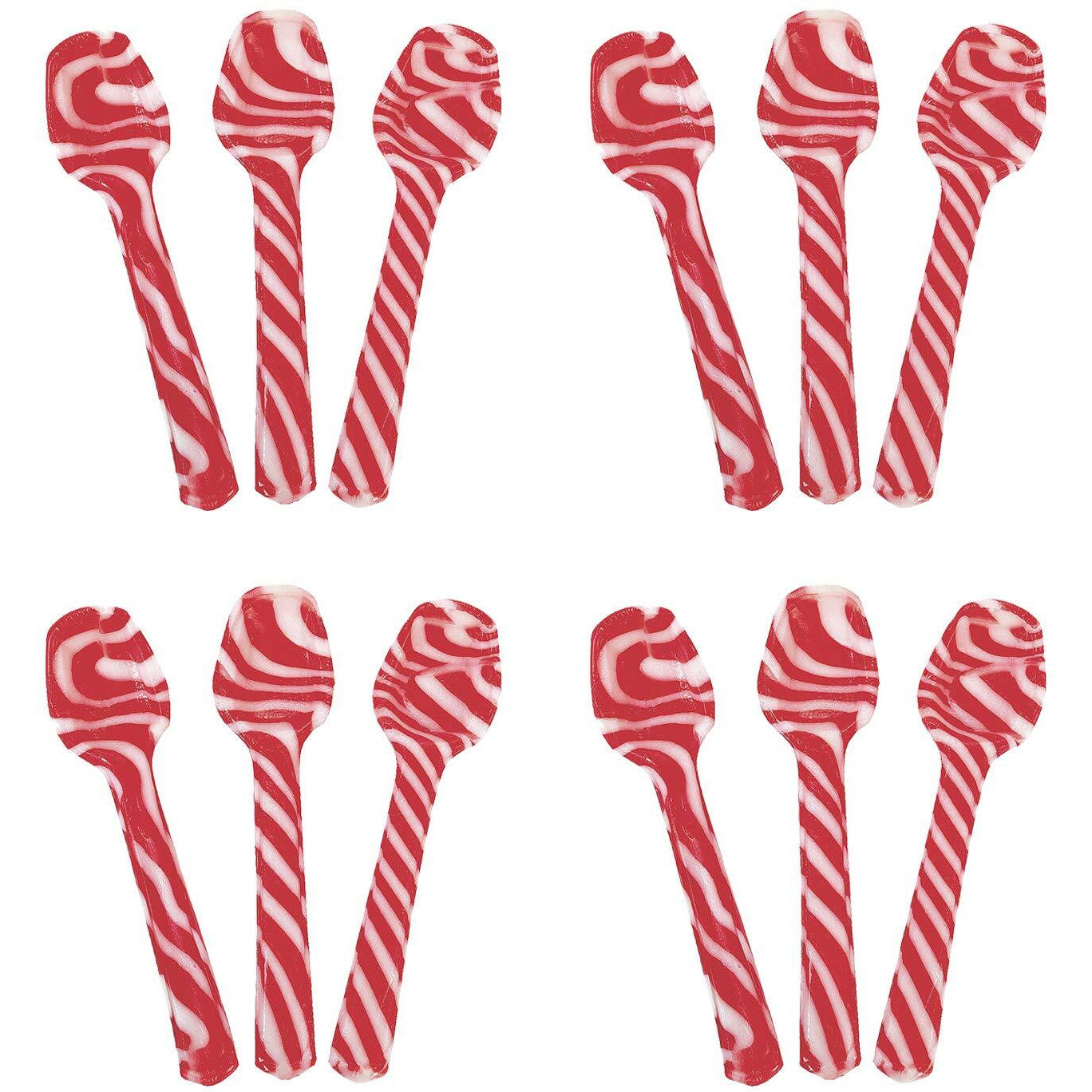 Candy Cane Spoons 1Doz