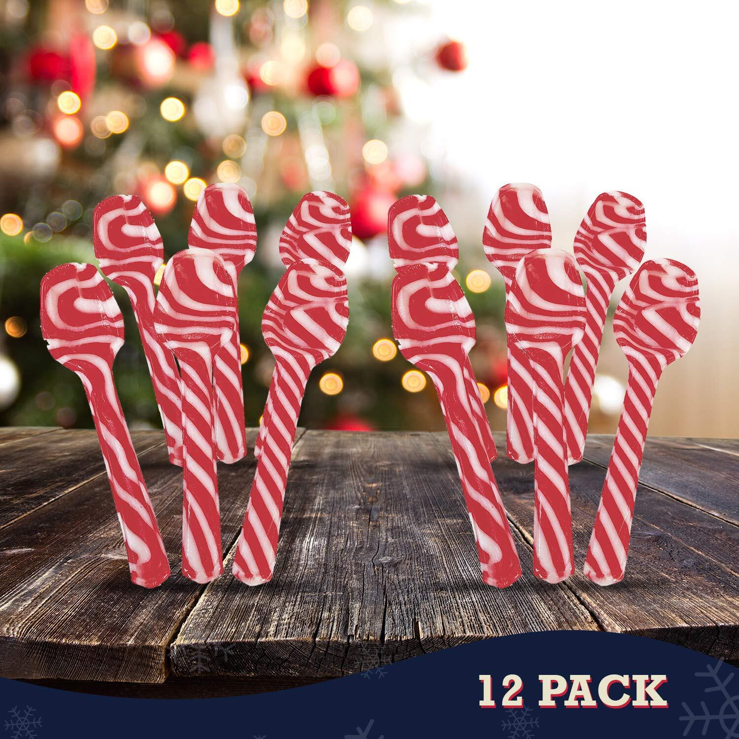 Candy Cane Spoons 1Doz