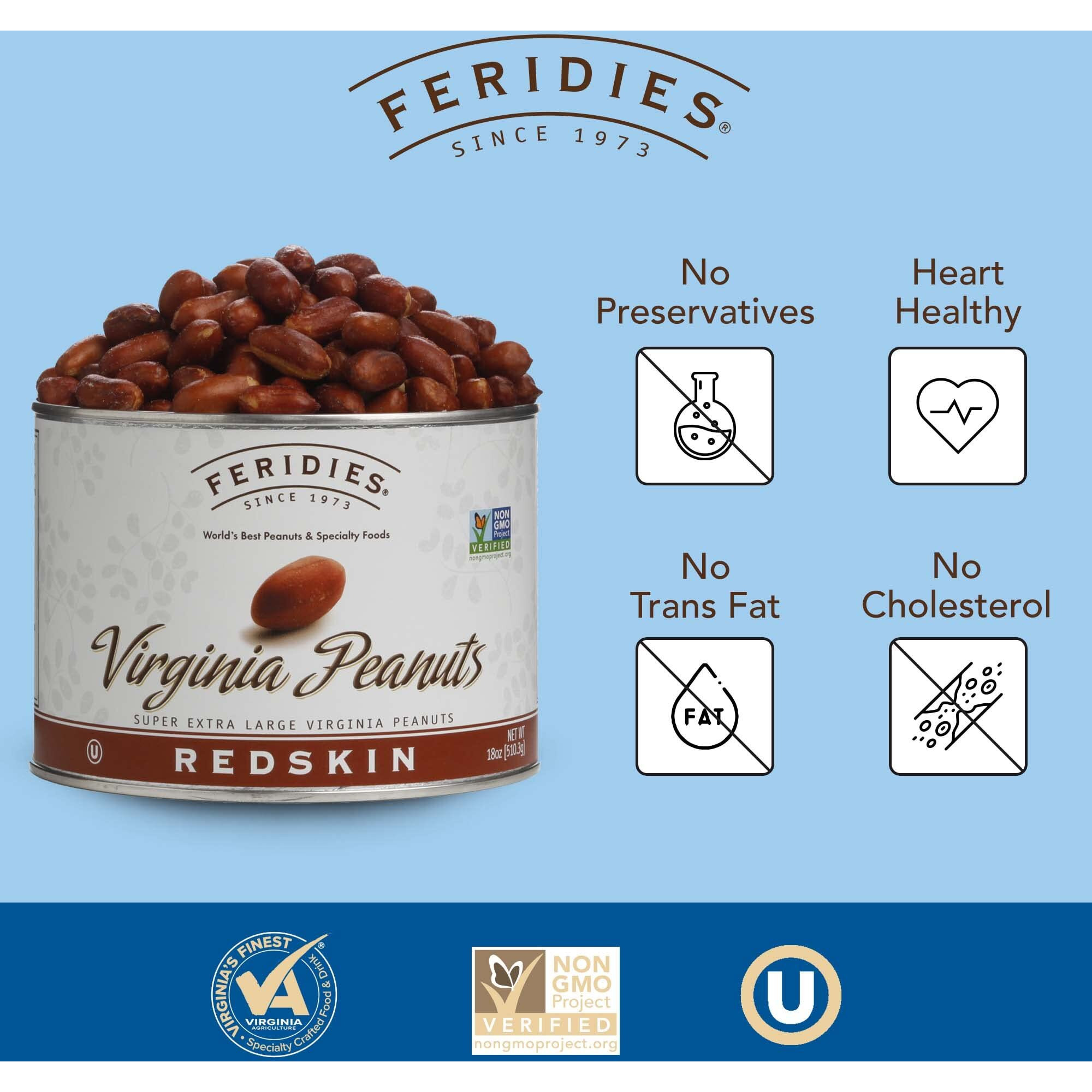 18 Oz Can Redskin Virginia Peanuts