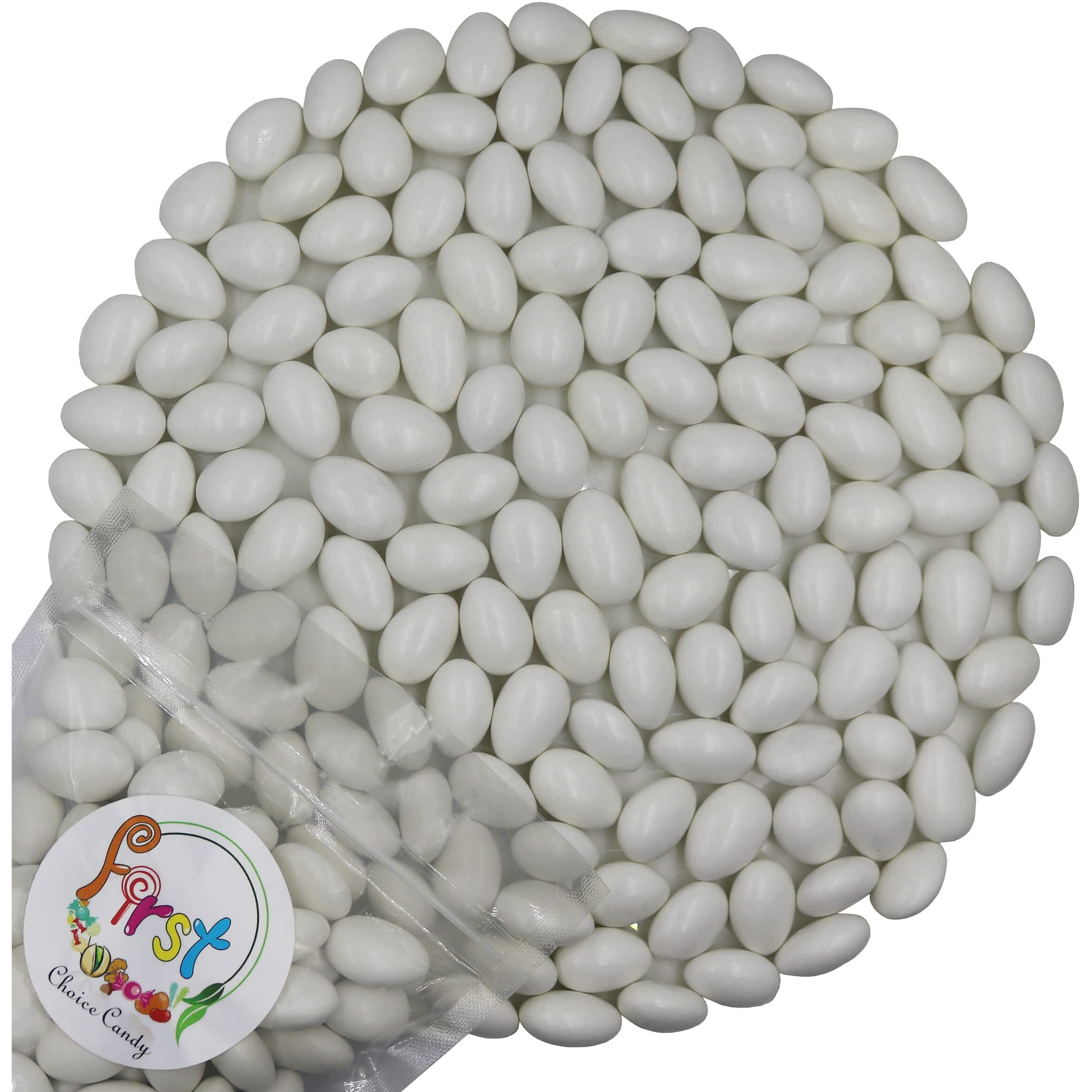 Firstchoicecandy Jordan Almonds (White, 2.5 Pound (Pack Of 1))