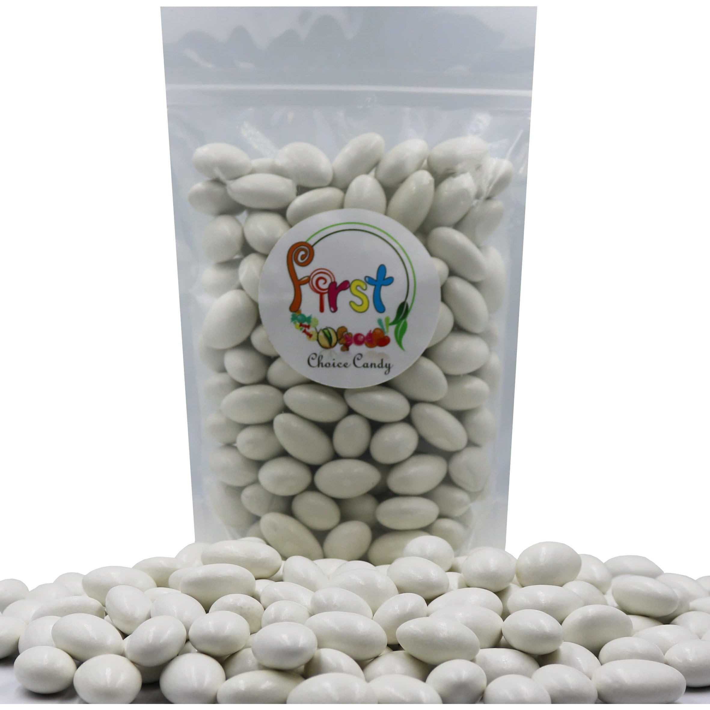 Firstchoicecandy Jordan Almonds (White, 2.5 Pound (Pack Of 1))
