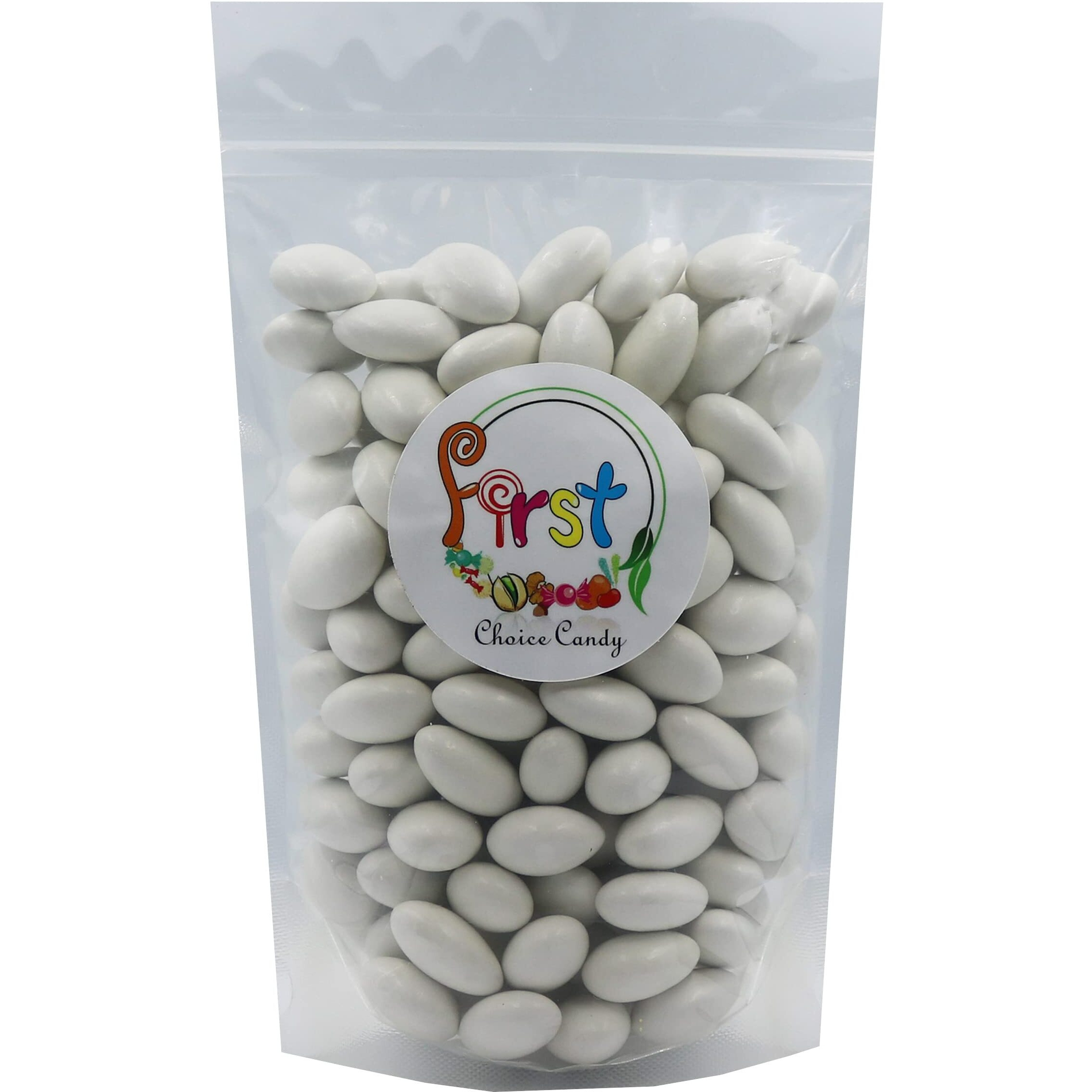 Firstchoicecandy Jordan Almonds (White, 2.5 Pound (Pack Of 1))