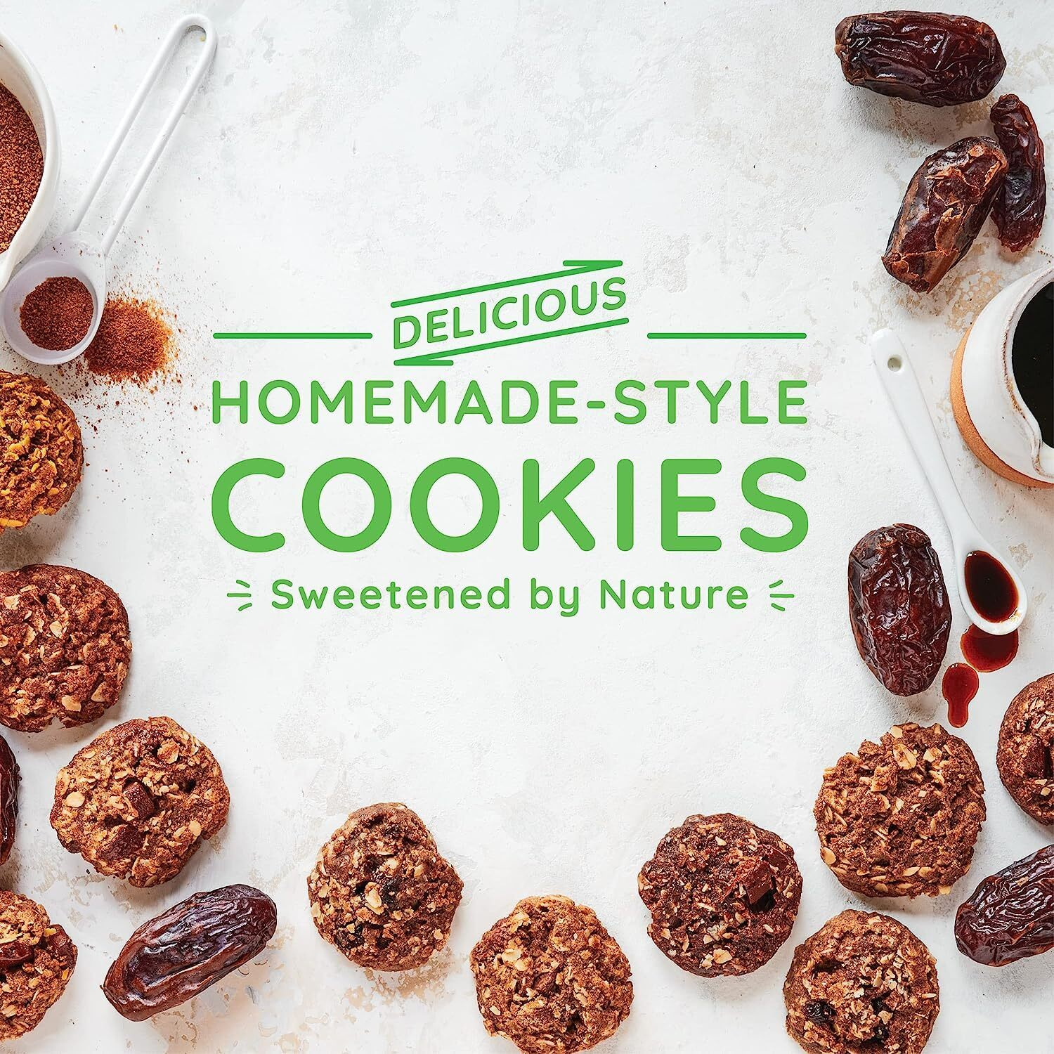 Maxine's Heavenly Cinnamon Oatmeal Raisin Cookies | Gluten Free, Made With Oats, Sweetened With Coconut Sugar & Dates | Tasty Low Sugar Vegan Dessert | 7.2 Ounces Each (2 Pack)