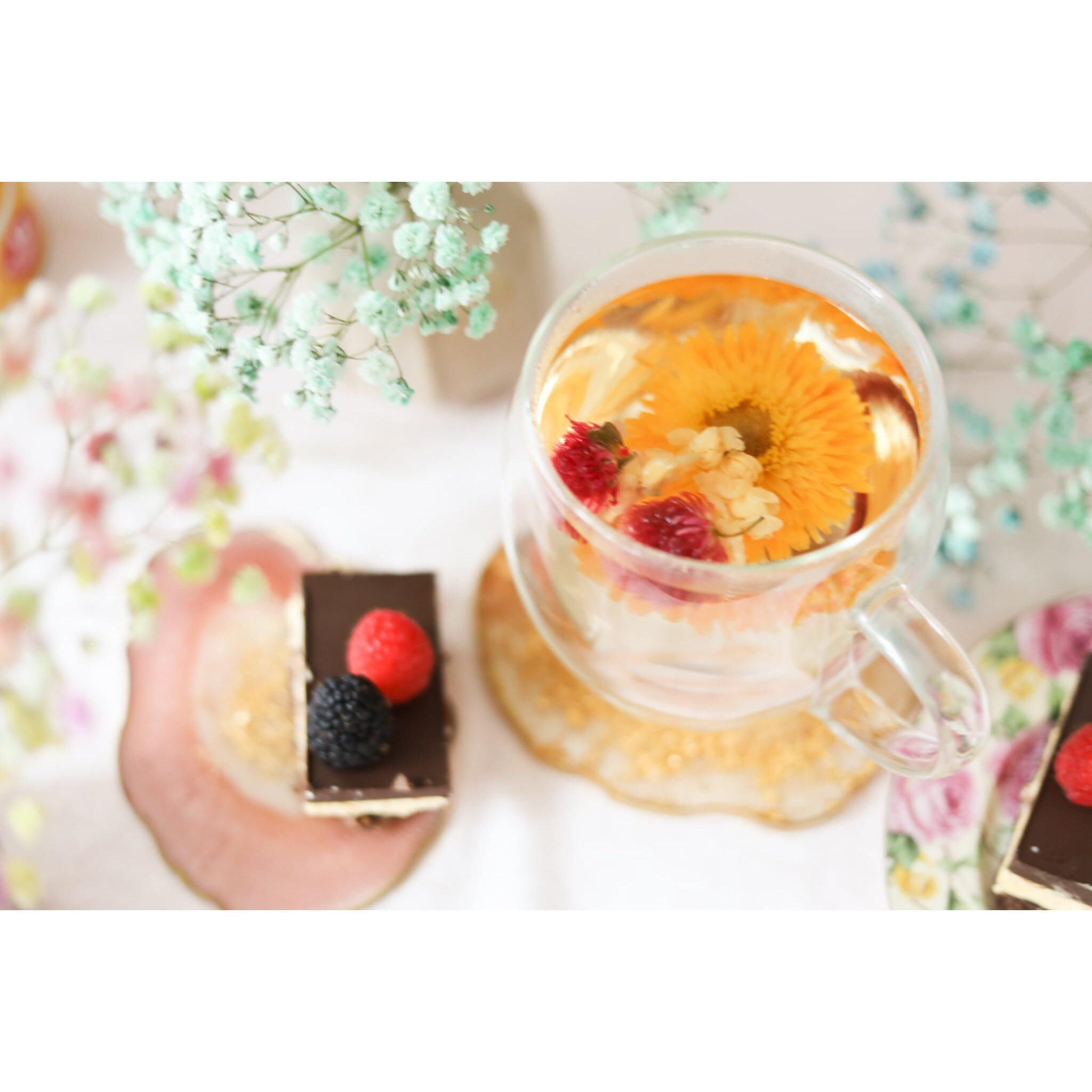 Teabloom Caffeine-Free Petite Blooming Teas - Gift Canister Of 12 Assorted Flowering Teas - Ideal With Teabloom Borosilicate Glass Cups Or Smaller Teapots