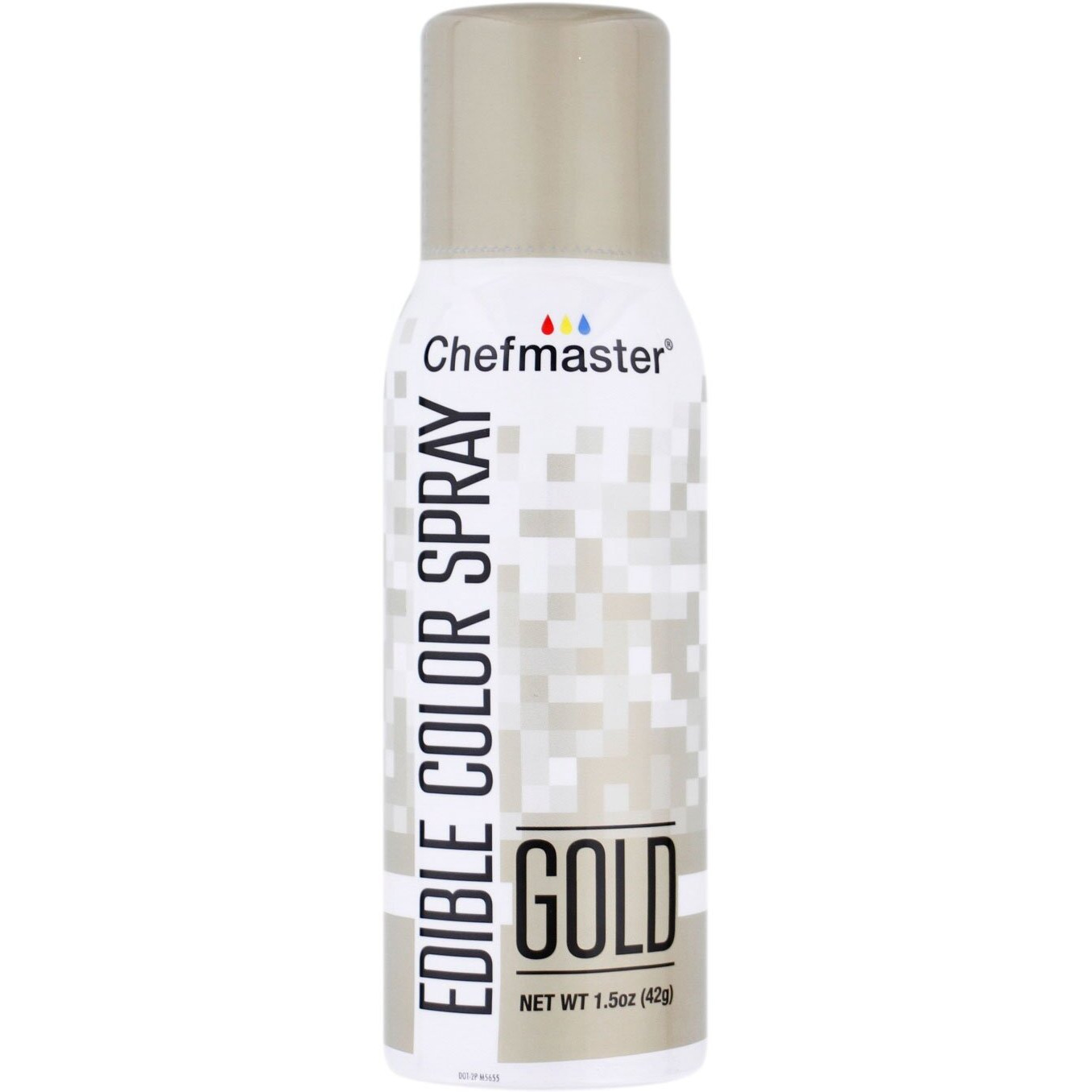 Chefmaster Edible Spray Cake Decorating Color 1.5Oz Can - Metallic Gold