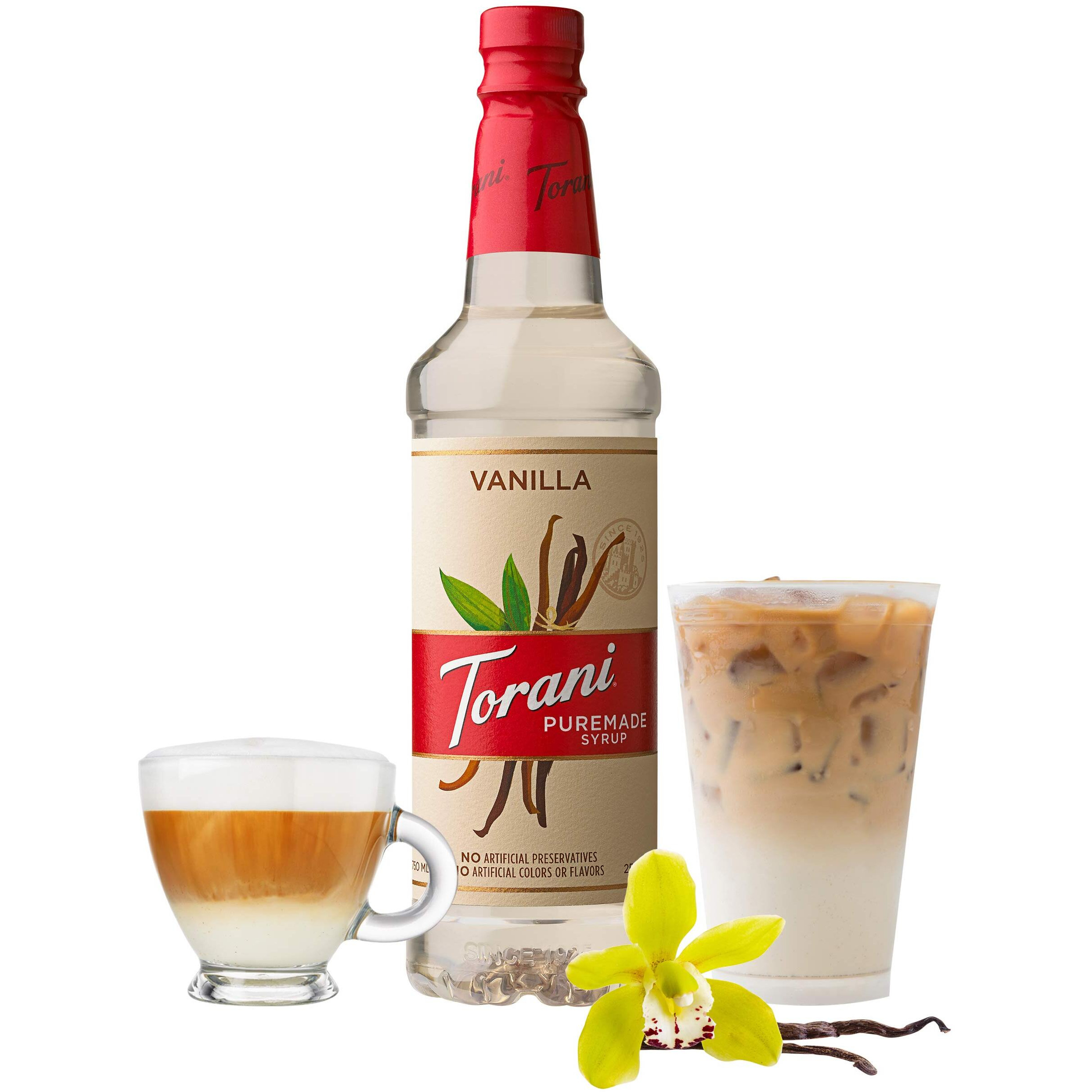 Torani Puremade Syrup, Vanilla, 25.4 Ounces (Pack Of 4)