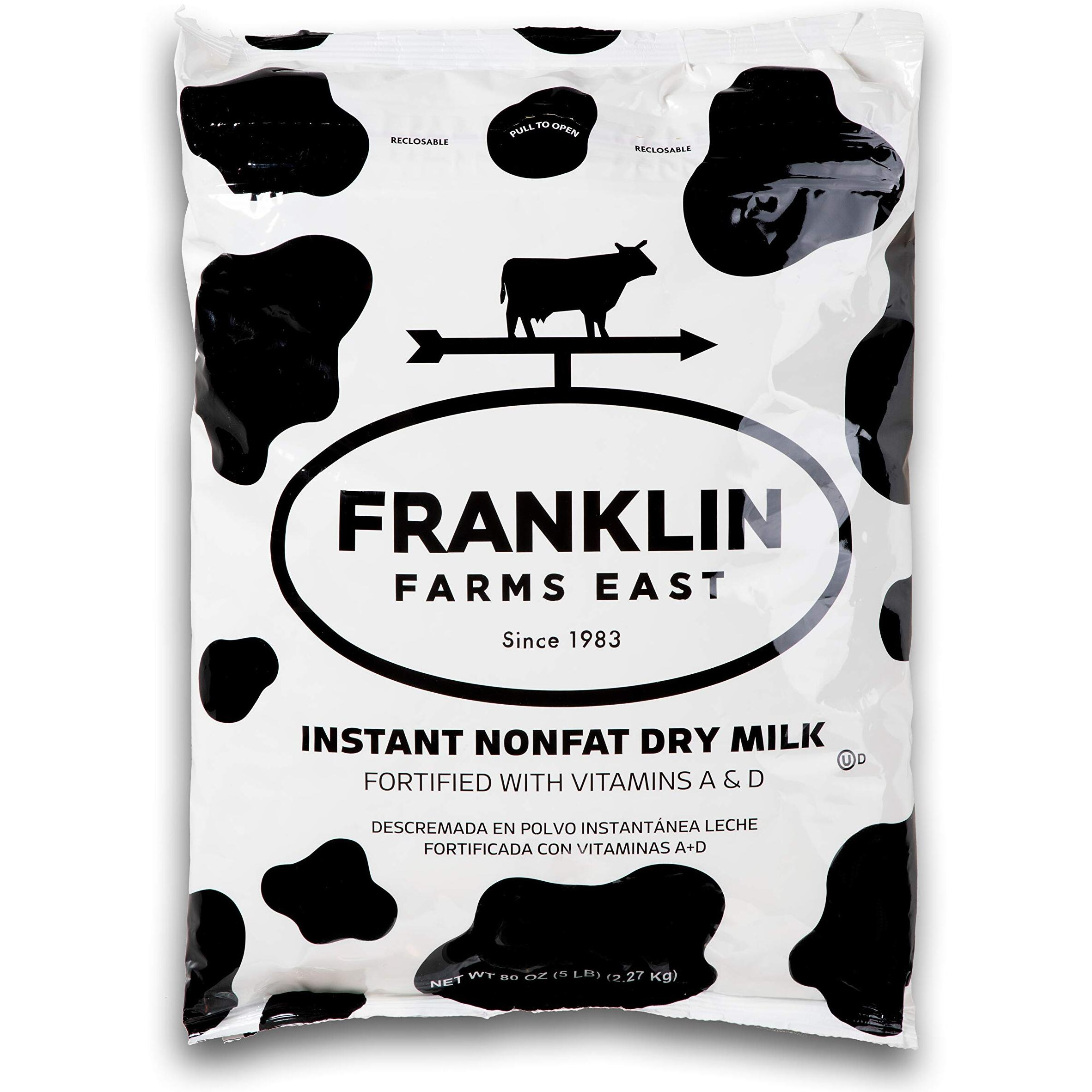 Premium Usa Instant Nonfat Dry Milk - 5 Pound Bag Bulk
