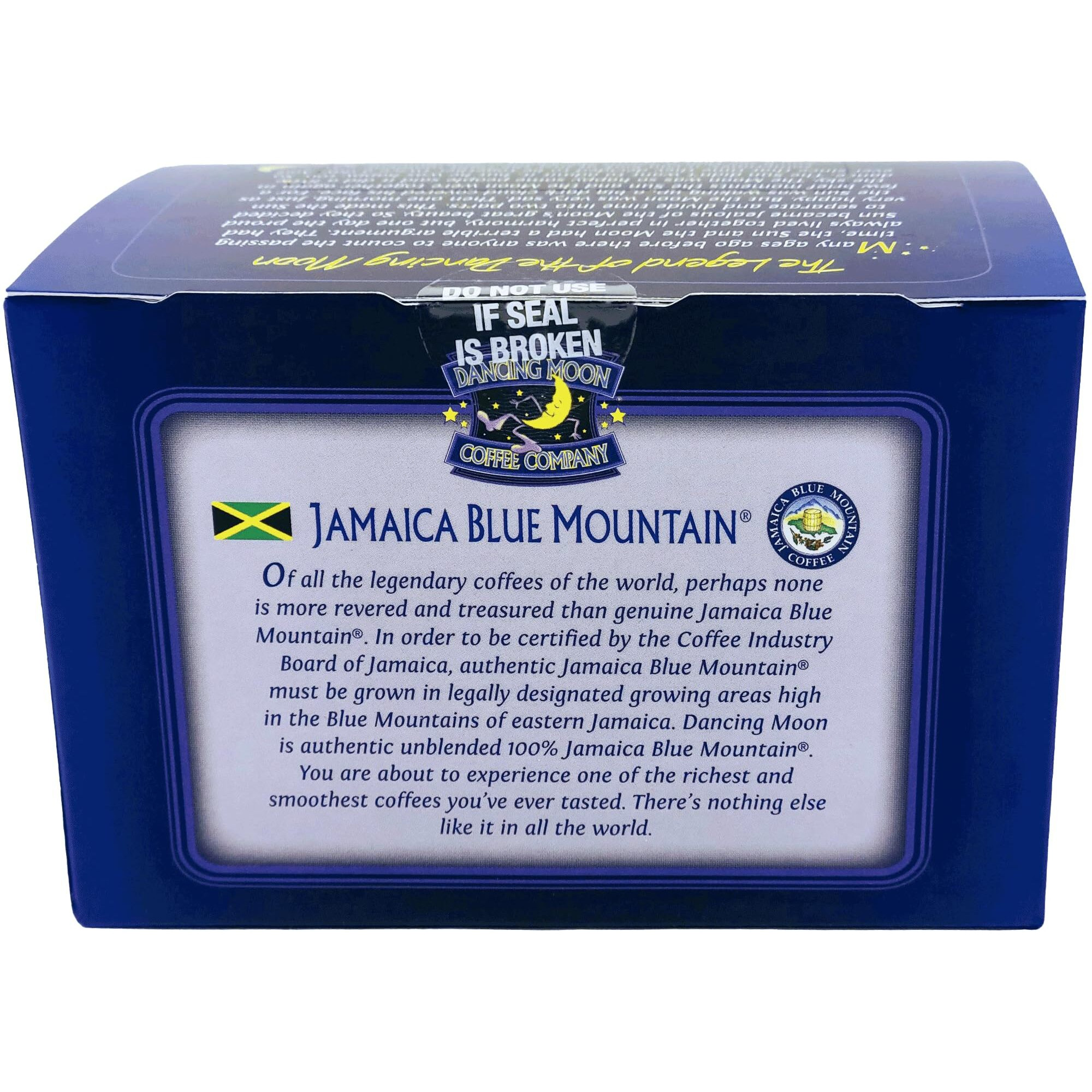(2 Pack) Dancing Moon Brand, 100% Pure Jamaica Blue Mountain Coffee Pods - For Keurig Kcup Brewers, Medium Roast