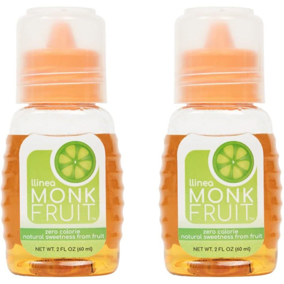 Llinea Monk Fruit - 2-Pack (400 Total Servings) - Sweetens Coffee, Tea, Smoothies, & More - Zero Calories - Zero Carbs - Gluten-Free - Non-Gmo - No Erythritol