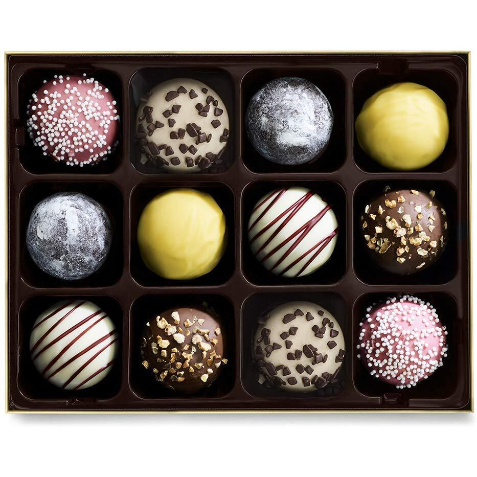 Godiva Chocolatier Birthday Truffles Assorted Chocolate Gift Box, 12 Pc.