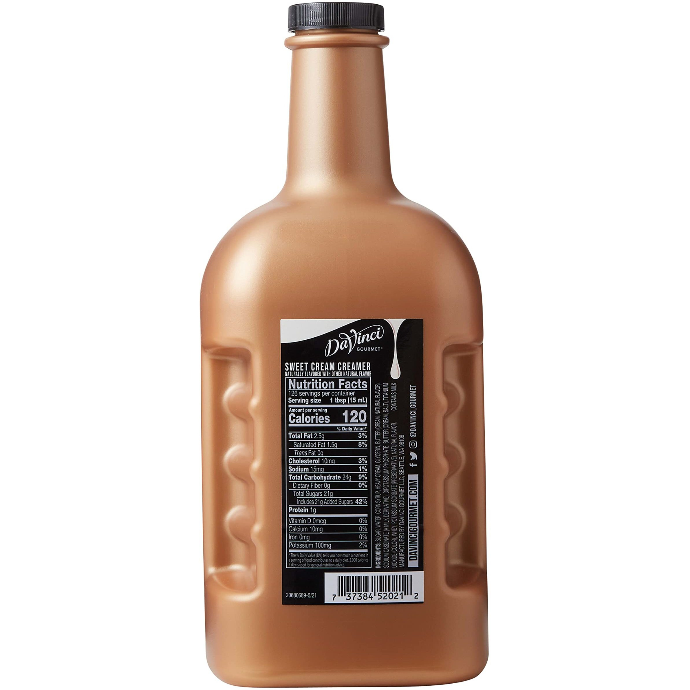 Davinci Gourmet Sweet Cream, Coffee Creamer, 64 Fluid Ounce (Pack Of 2)