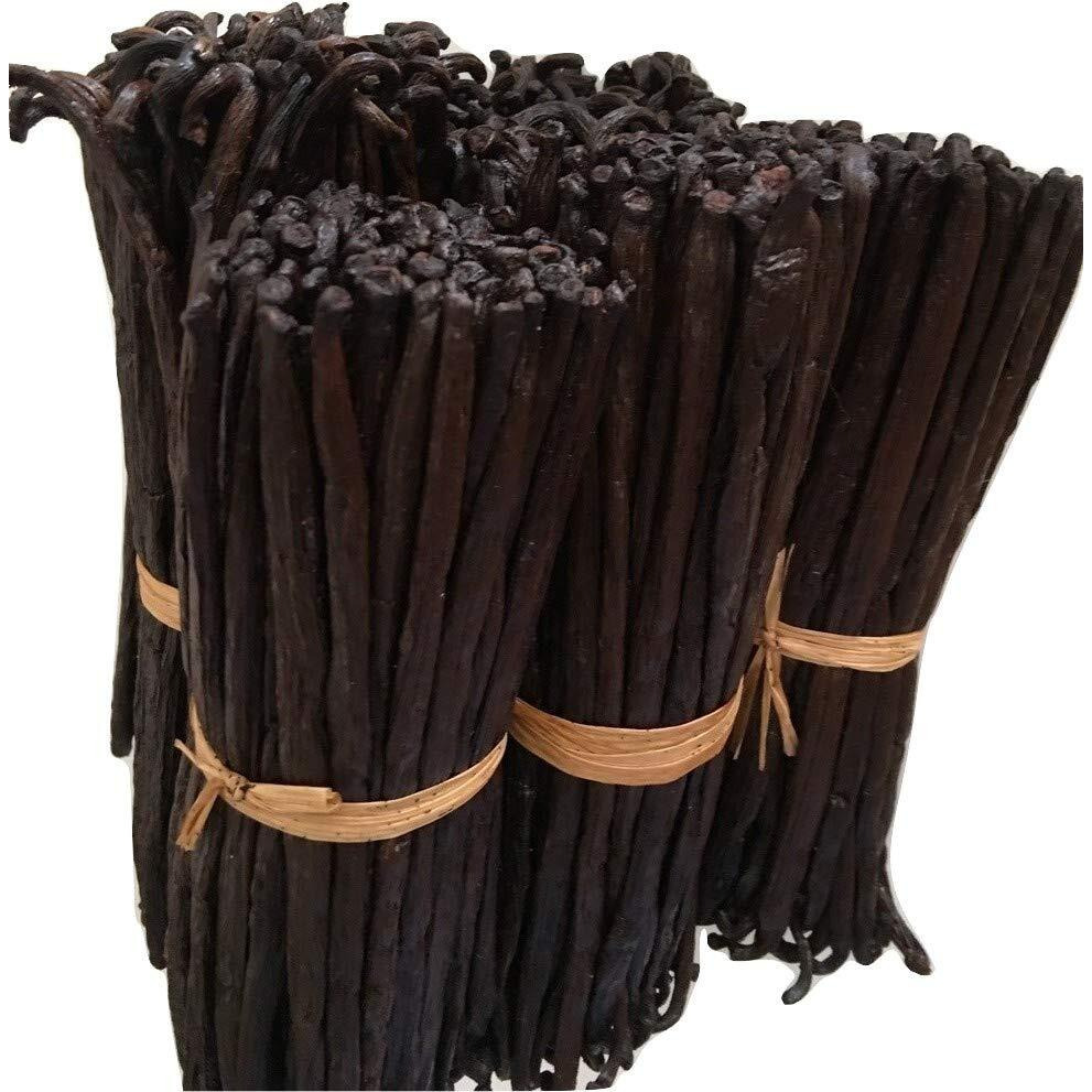 16Oz Organic Vanilla Beans Grade A Madagascar Bourbon. Certified Usda Organic. Bulk 6""-8"" For Extract, Baking And Cooking By Fitnclean Vanilla| 1 Pound (1 Lb) Fresh Non-Gmo Whole Gourmet Pods
