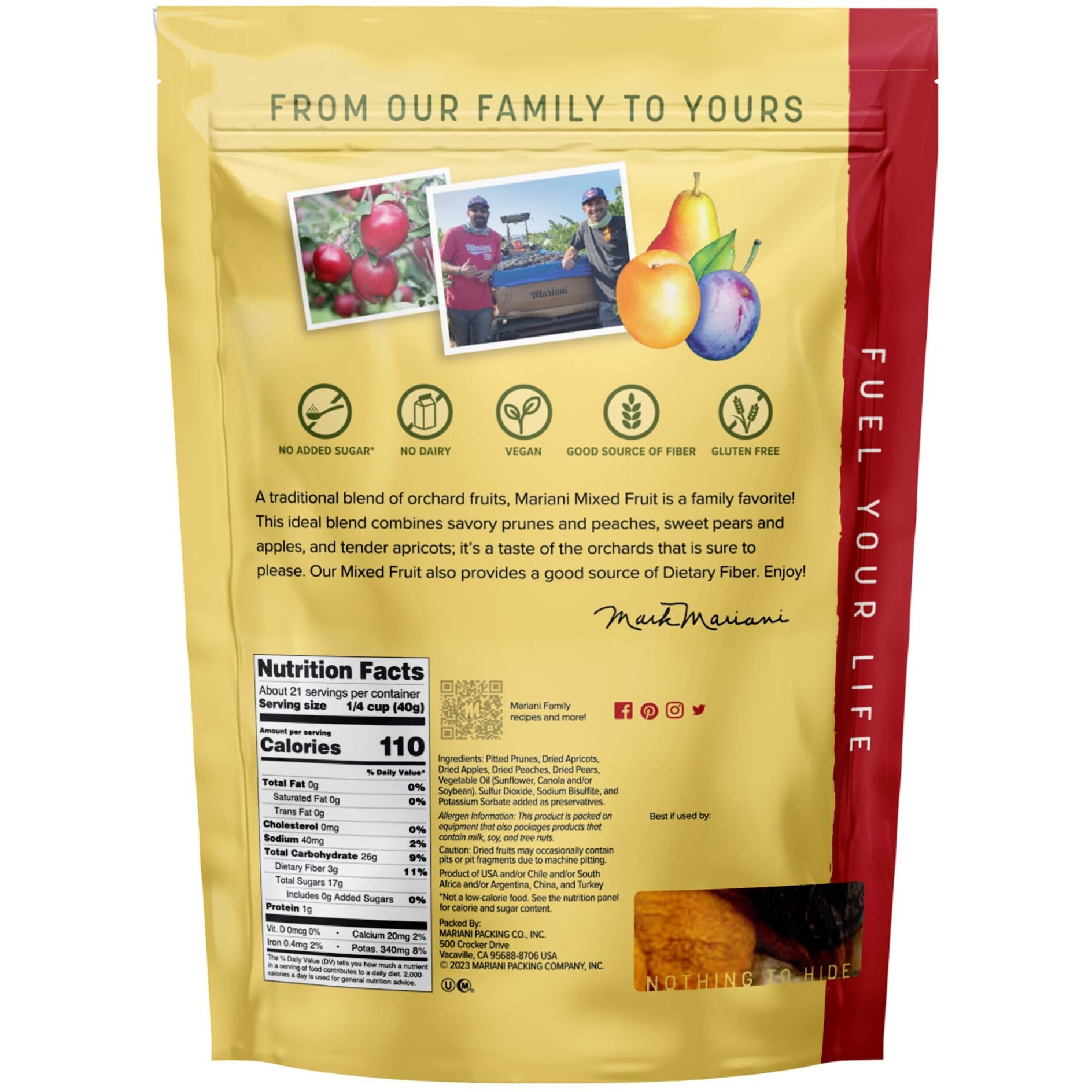 Mariani Fancy Mixed Fruit, 30 Ounces