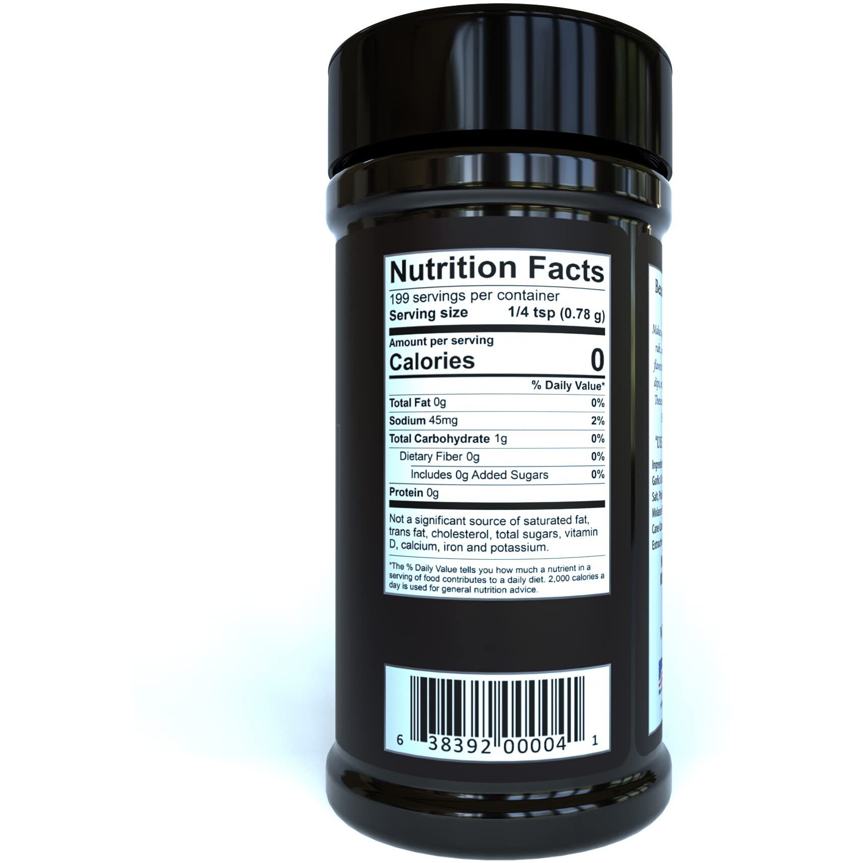 Bearded Butcher Black Blend Seasoning, Delicious Flavor, Versatile, Low Calorie, No Msg