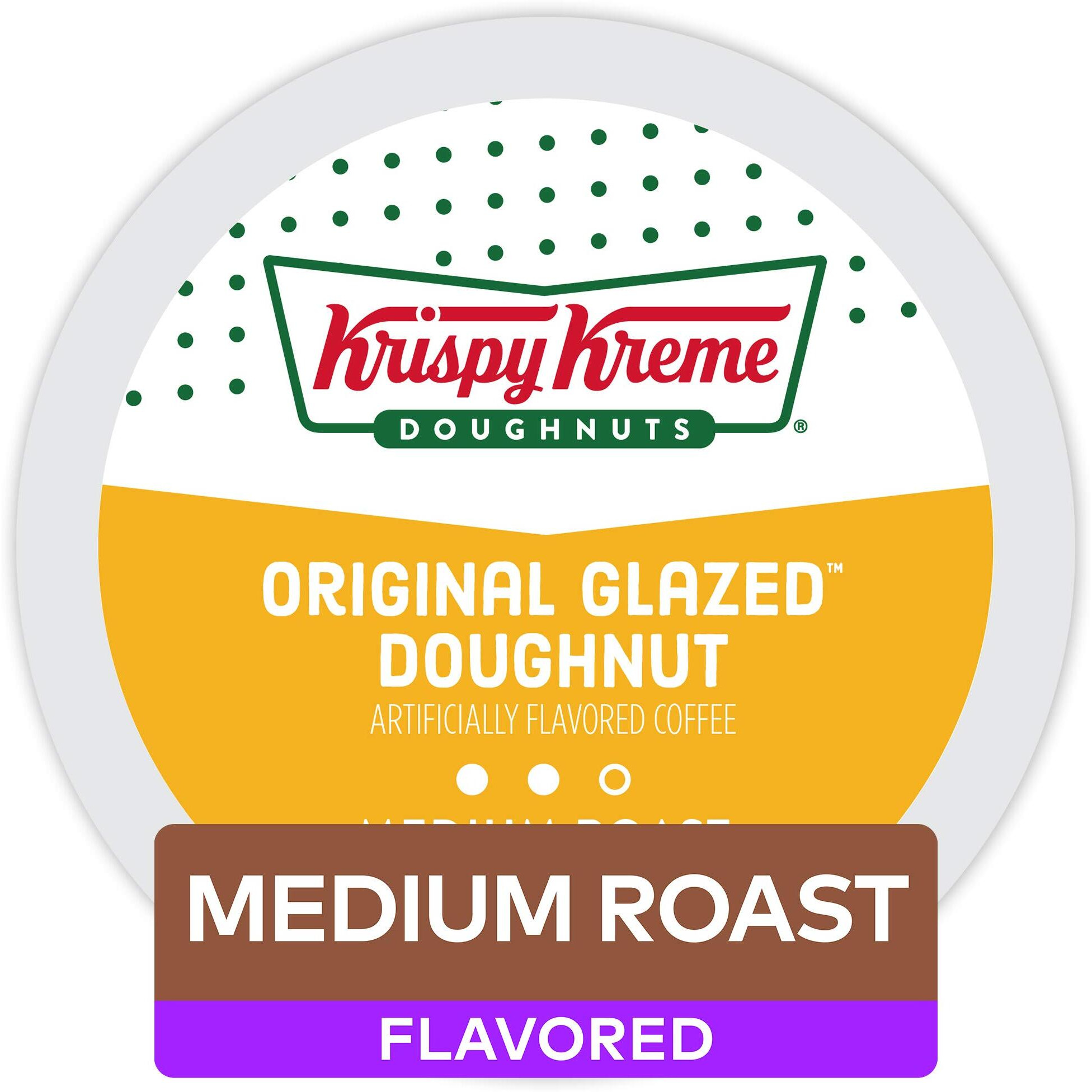 Krispy Kreme Original Glazed Doughnut, Single-Serve Keurig K-Cup Pods, Flavored Medium Roast Coffee, 72 Count