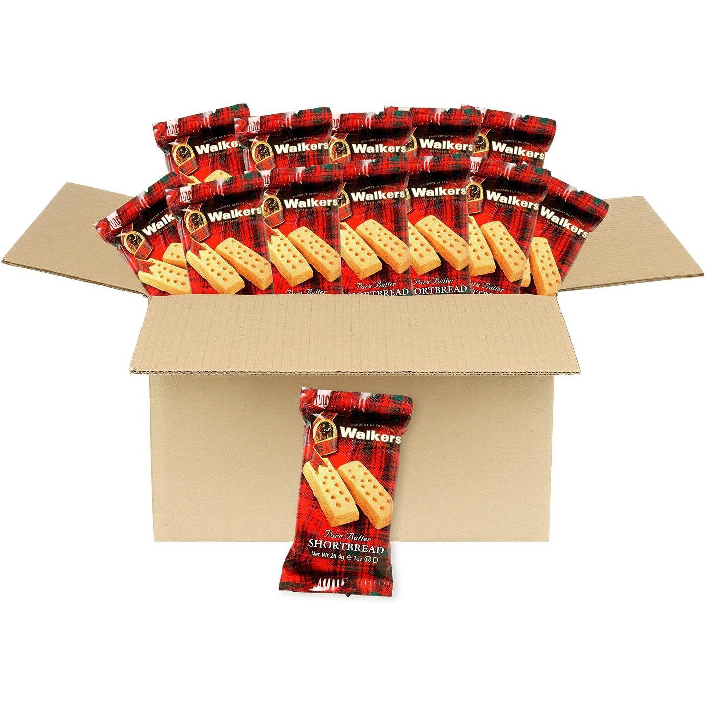 Walker's Shortbread Fingers, Pure Butter Shortbread Cookies, 1 Oz Snack Packs (Pack Of 150)
