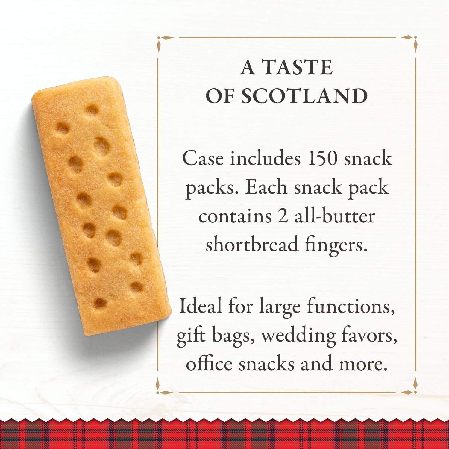 Walker's Shortbread Fingers, Pure Butter Shortbread Cookies, 1 Oz Snack Packs (Pack Of 150)