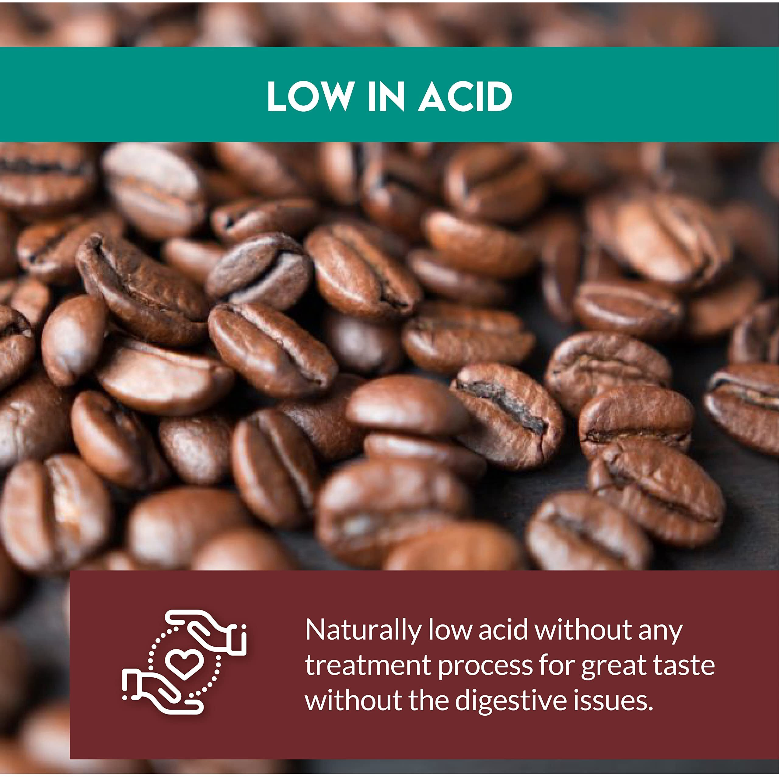 Clean Coffee Co. | Low Acid Coffee, 12Oz Bag Ground Coffee | Dark Roast From Honduras | Toxin Free And Mold Free, Antioxidant Rich, Bold Flavor For Espresso, French Press, Or Iced Coffee