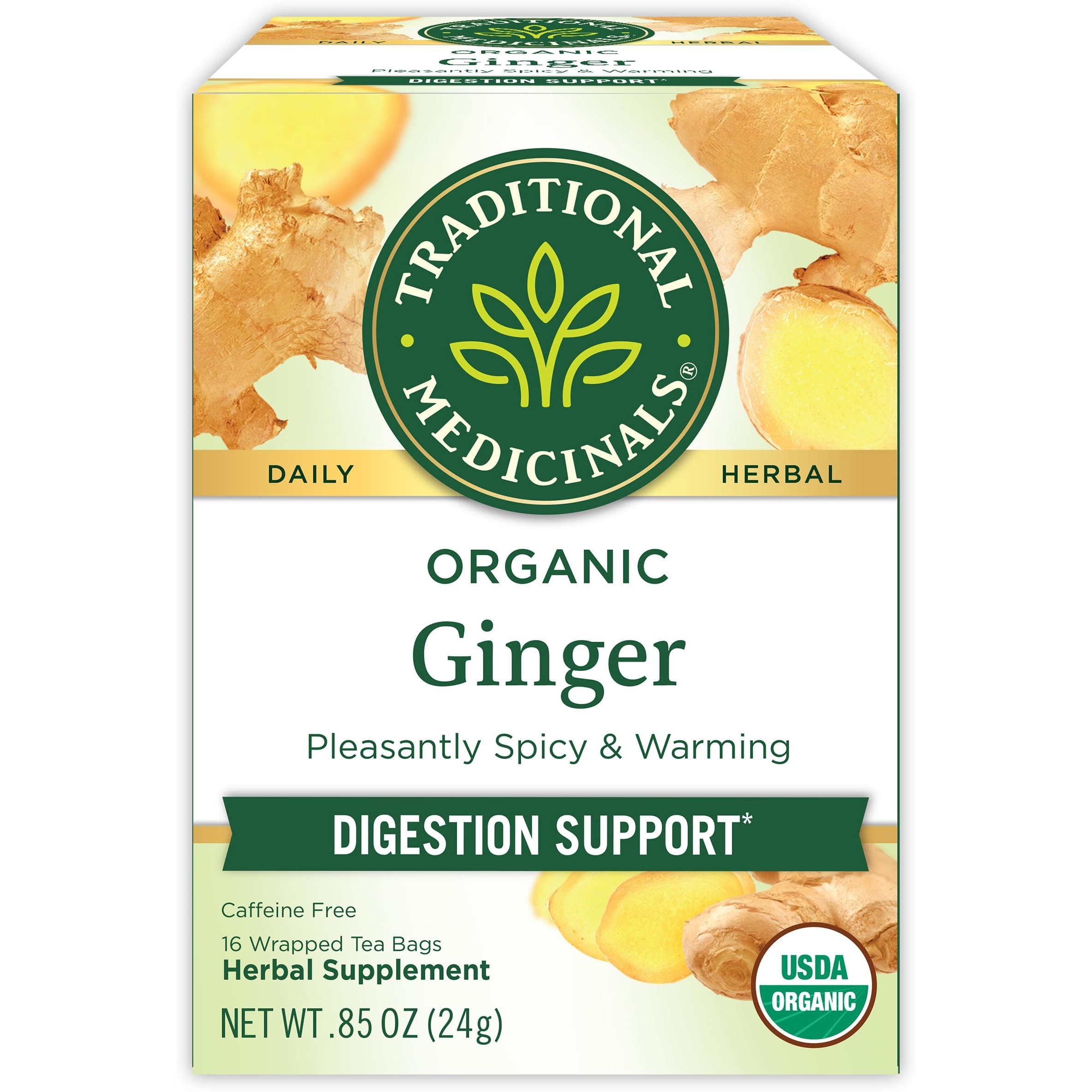 Traditional Medicinals Tea Ginger Organic 16 Bg