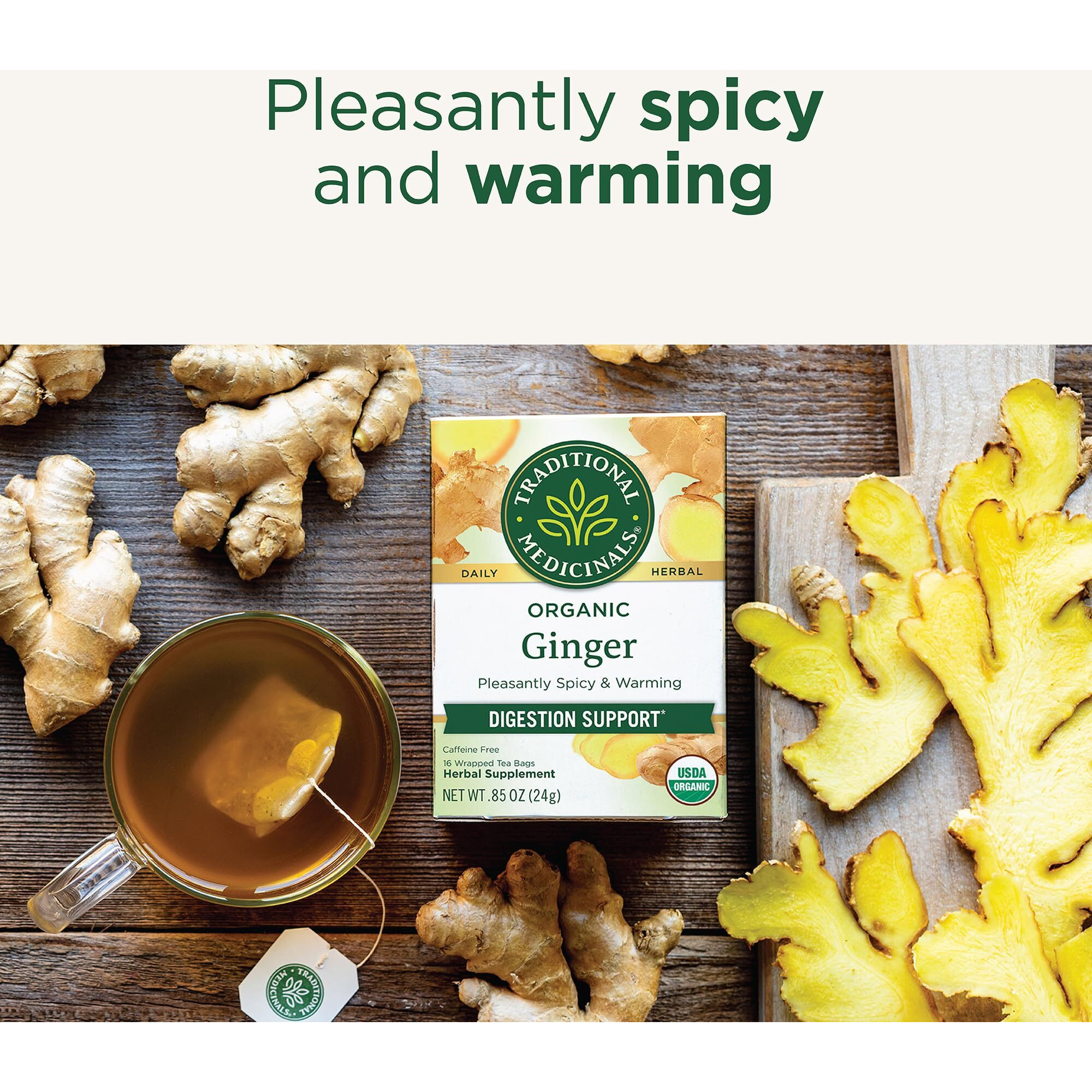 Traditional Medicinals Tea Ginger Organic 16 Bg