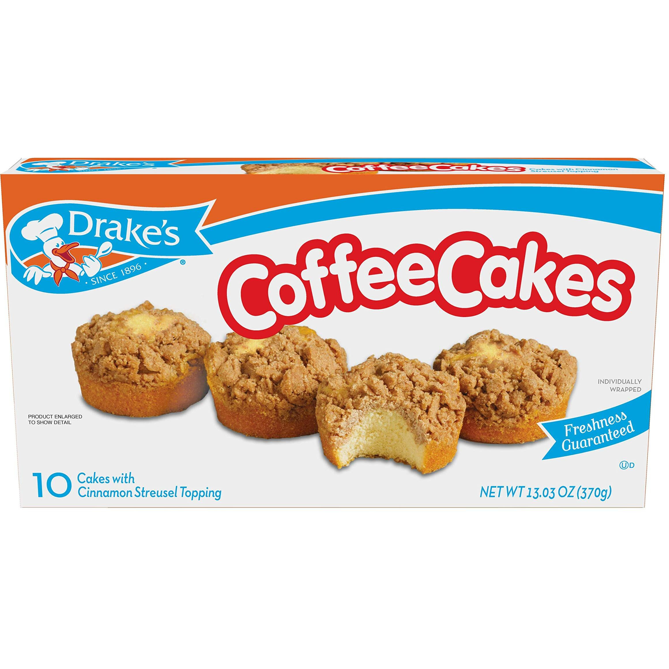 Drake's Variety Pack, 1 Box Each Of Coffee Cakes, Devil Dogs, Pound Cakes, Ring Dings, And Funny Bones, 40 Piece Assortment