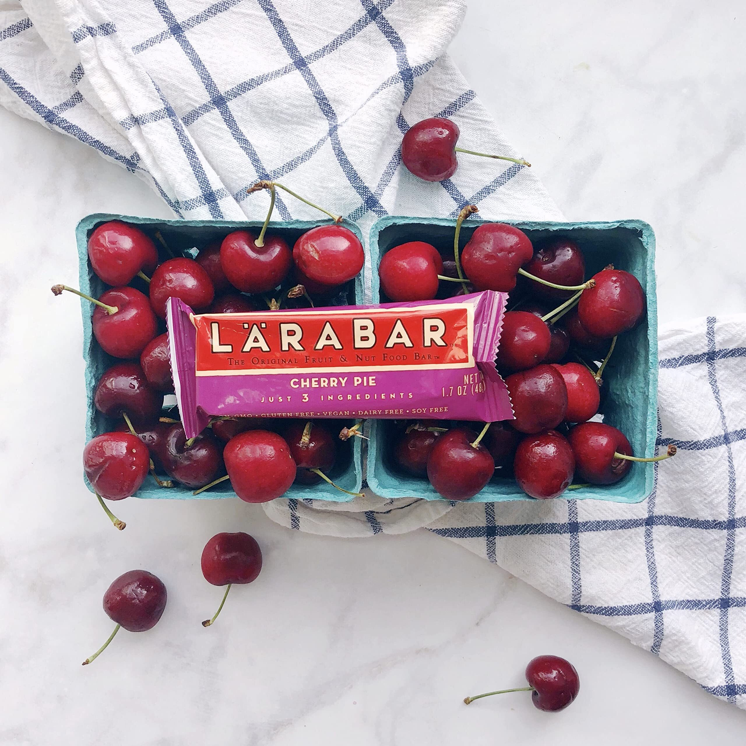 Larabar Cherry Pie, Gluten Free Vegan Fruit & Nut Bars, 1.7 Oz Bars, 8 Ct