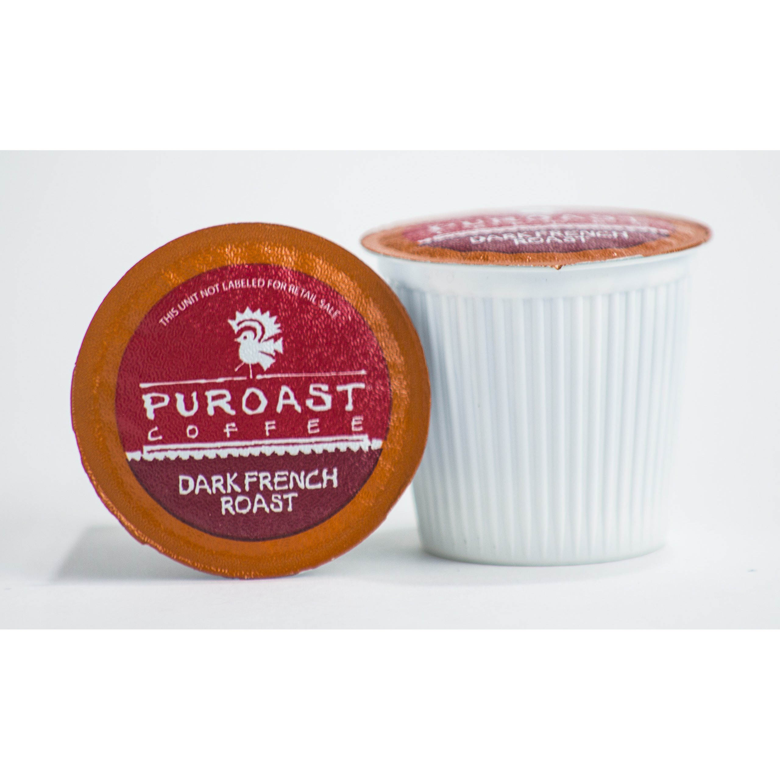 Puroast Low Acid Coffee Single-Serve Pods, Premium French Roast, High Antioxidant, Compatible With Keurig 2.0 Coffee Makers (12 Count)