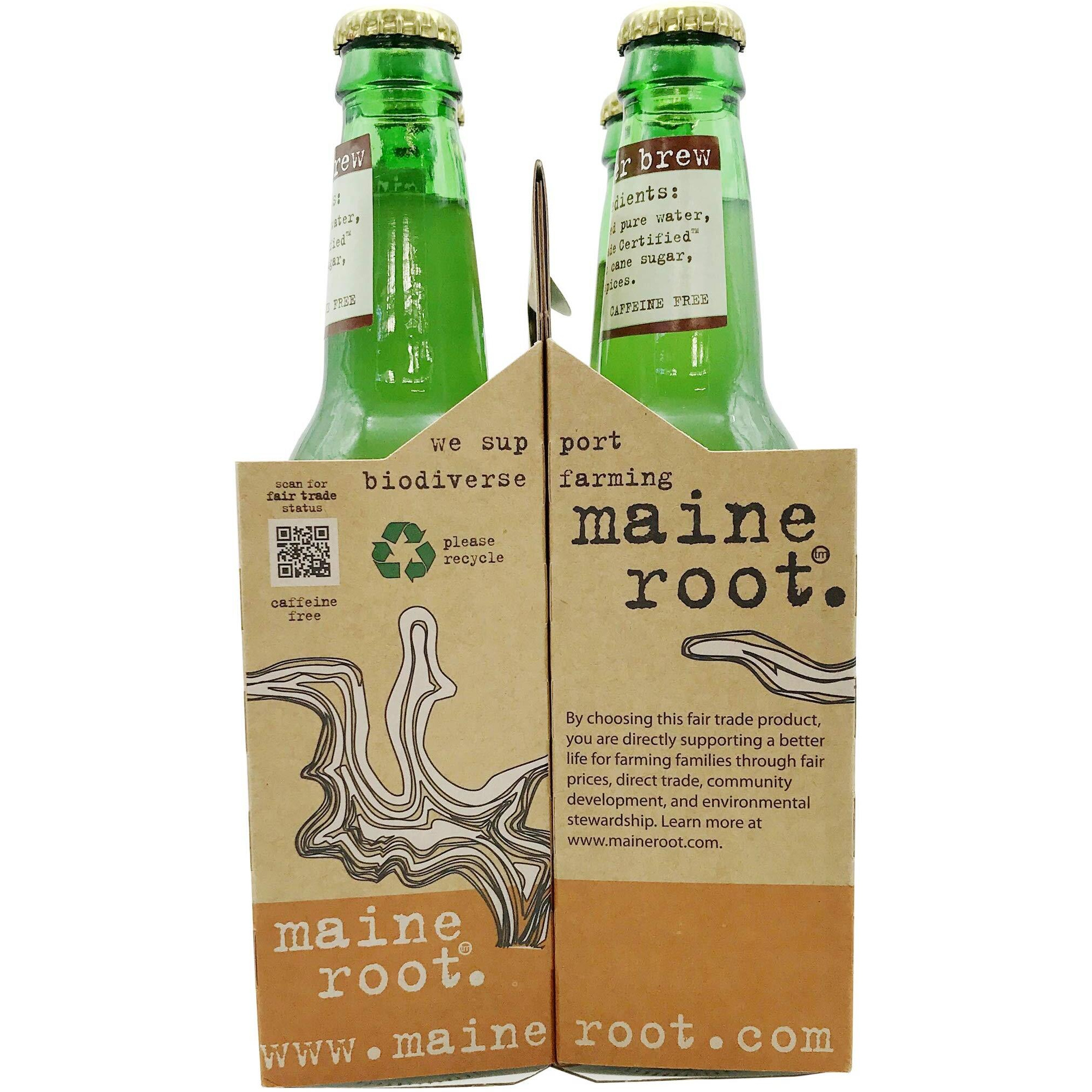 Maine Root, Soda Ginger Brew, 12 Fl Oz, 4 Pack