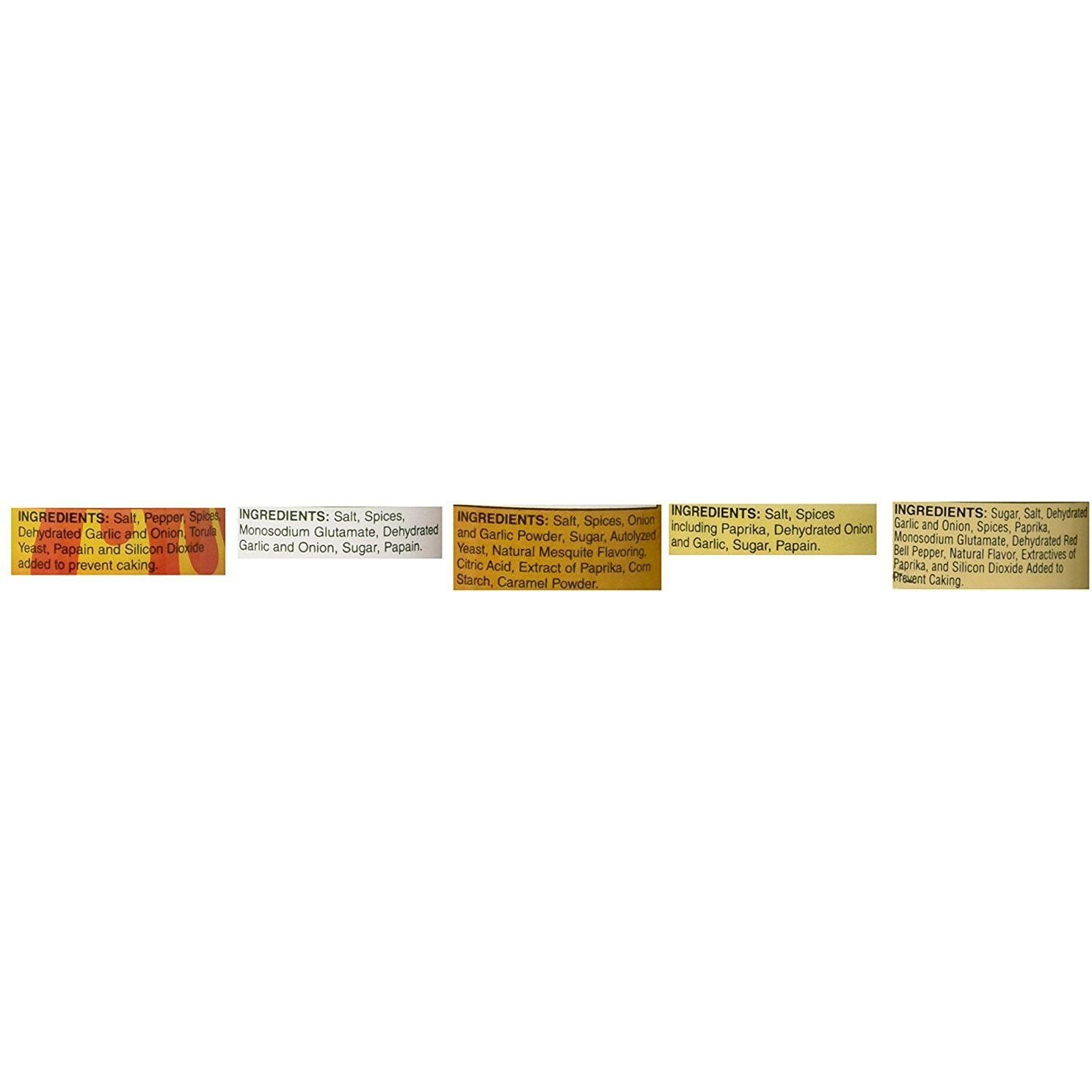 5 Pack Everglades Seasoning Sampler Cactus Dust Heat Fish & Chicken Rub 6 Oz Bottles 8 Oz All Purpose